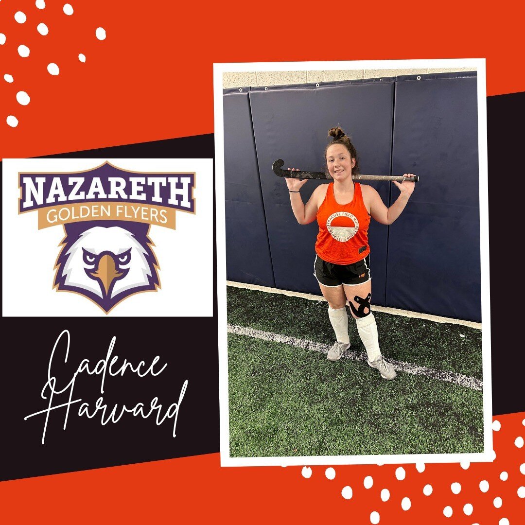 ✨Senior Spotlight✨

Today's Senior Spotlight is Cadence Harvard!

Cadence will be attending Nazareth College in the fall! Read below about why Cadence loves field hockey!🏑

✨ How many years have you been playing field hockey (club and for your schoo