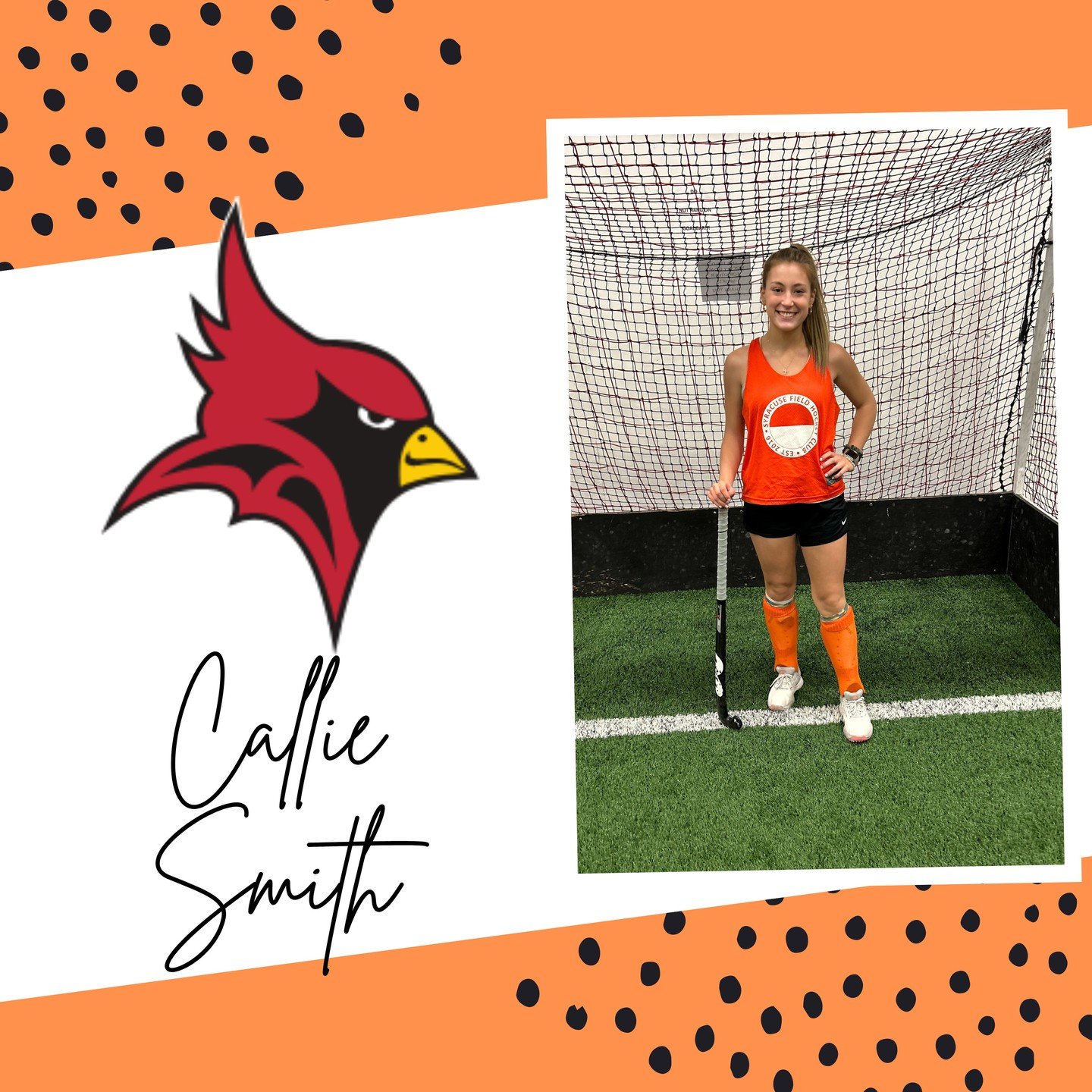 ✨ Senior Spotlight: Callie Smith ✨

📍 How long have you been playing field hockey?

8 years hs, 7yrs club

🎓 What are your plans for the coming fall?

To attend St. John Fisher University to study nursing and play Division III field hockey ❤️💛

💬