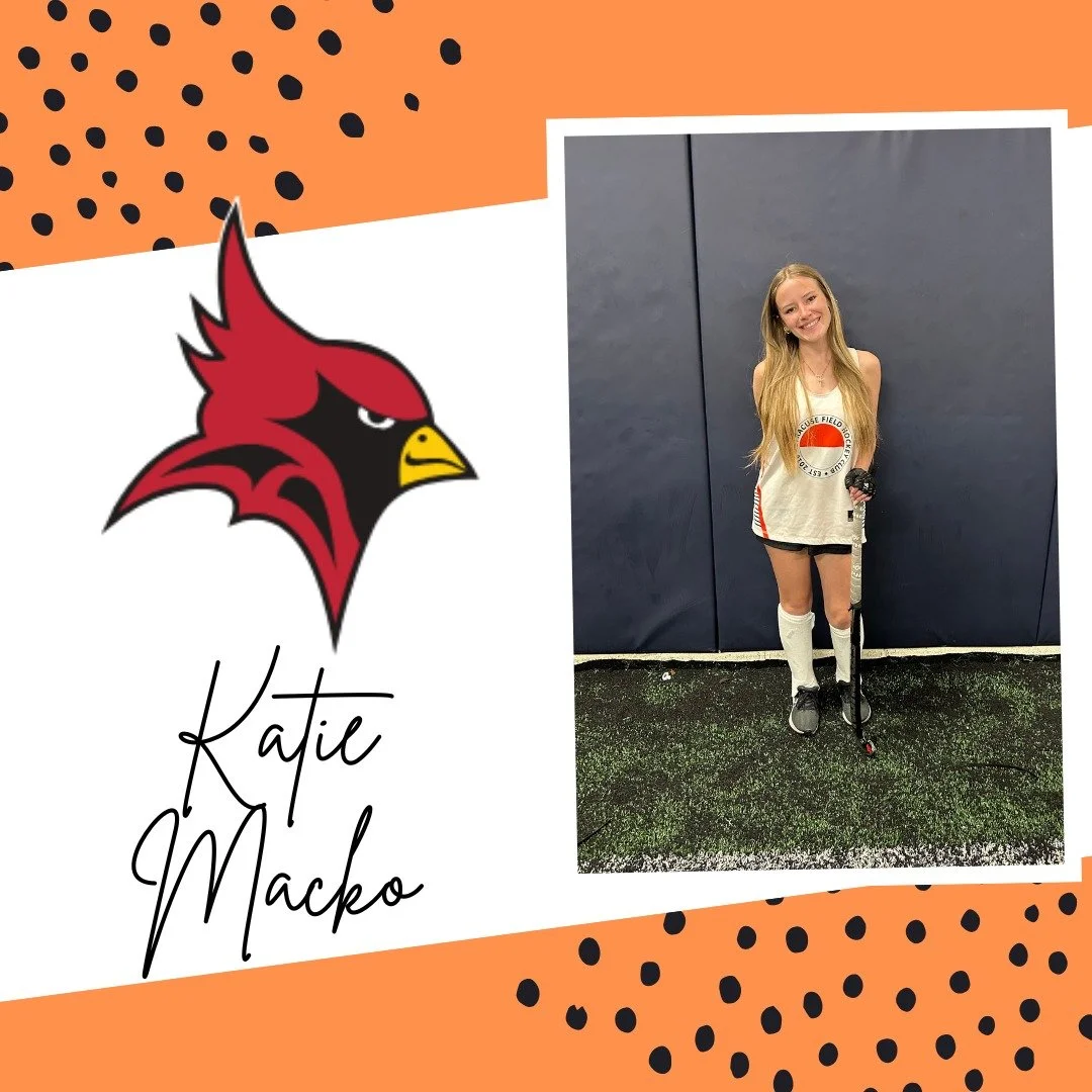 ⭐️ Senior Spotlight: Katie Macko ⭐️🏑

⭐️ How long have you been playing field hockey? (School and Club)

🏑9 years

⭐️ What are your plans for the coming fall?

🏑To go to St. John Fisher University

⭐️ What is your favorite sports quote and pump-up