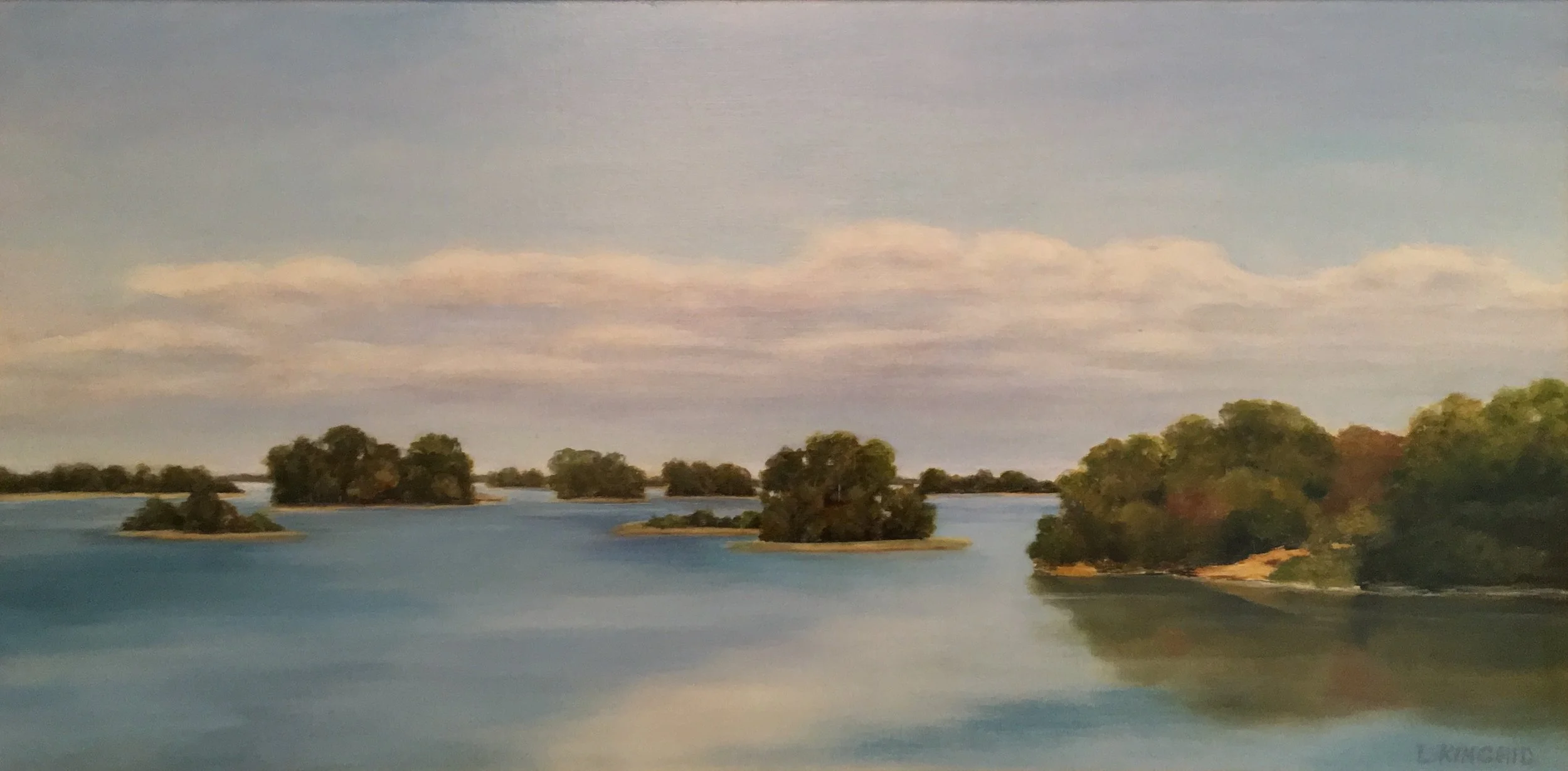 Islands of Cedar Key; oil on canvas; 12 x 24; SOLD