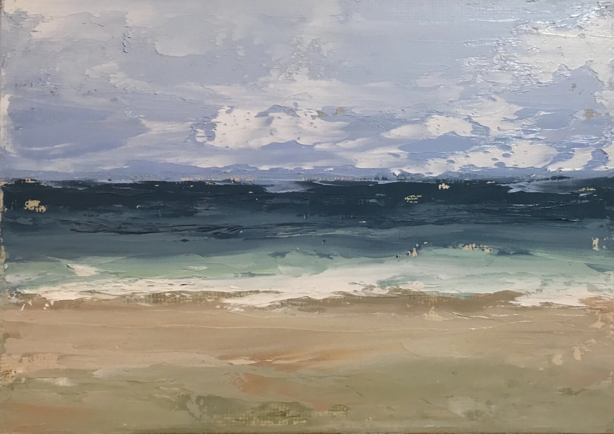 Seascape 4; oil on canvas; 5 x 7