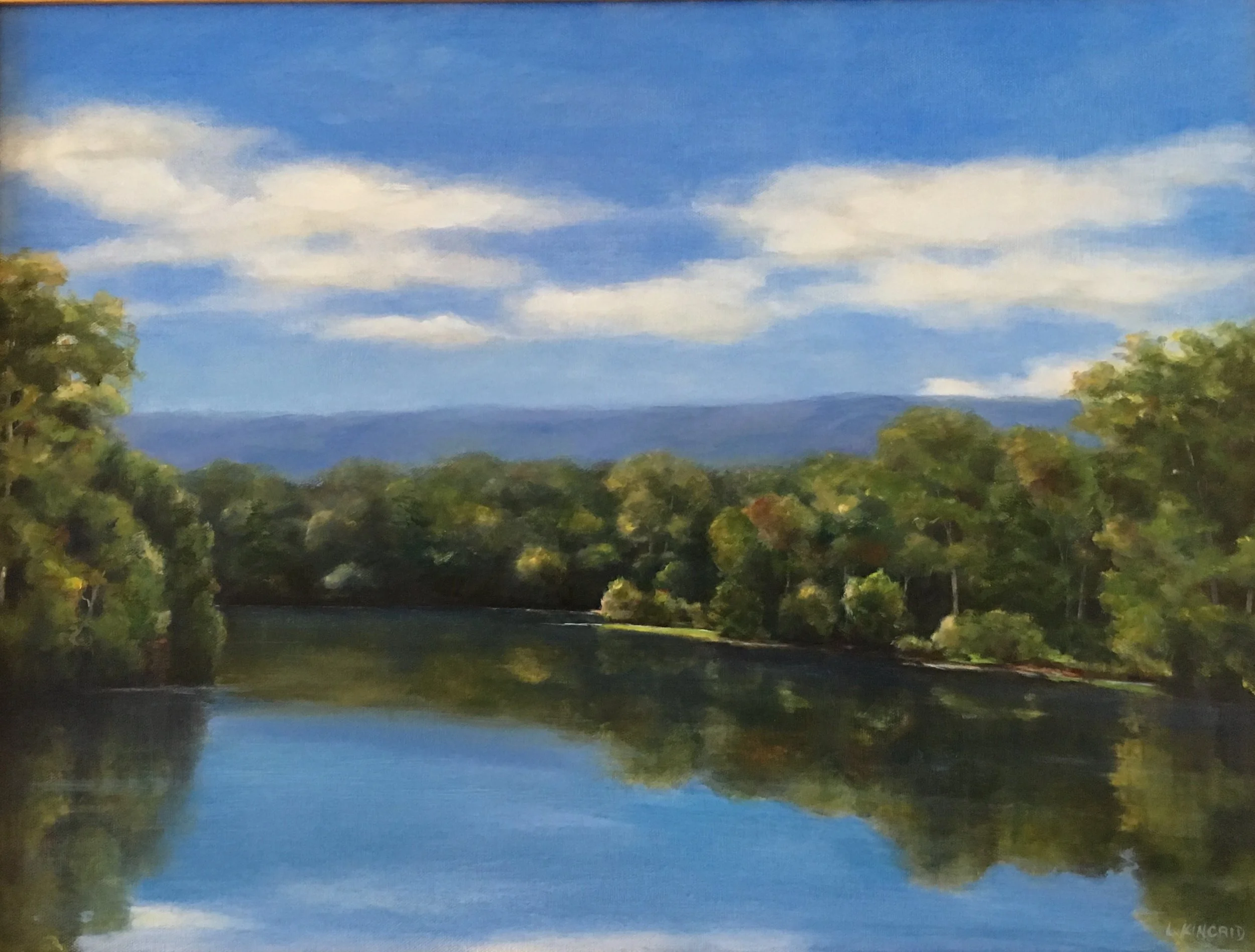 Shenandoah Down River; oil on canvas; 18 x 24; $950