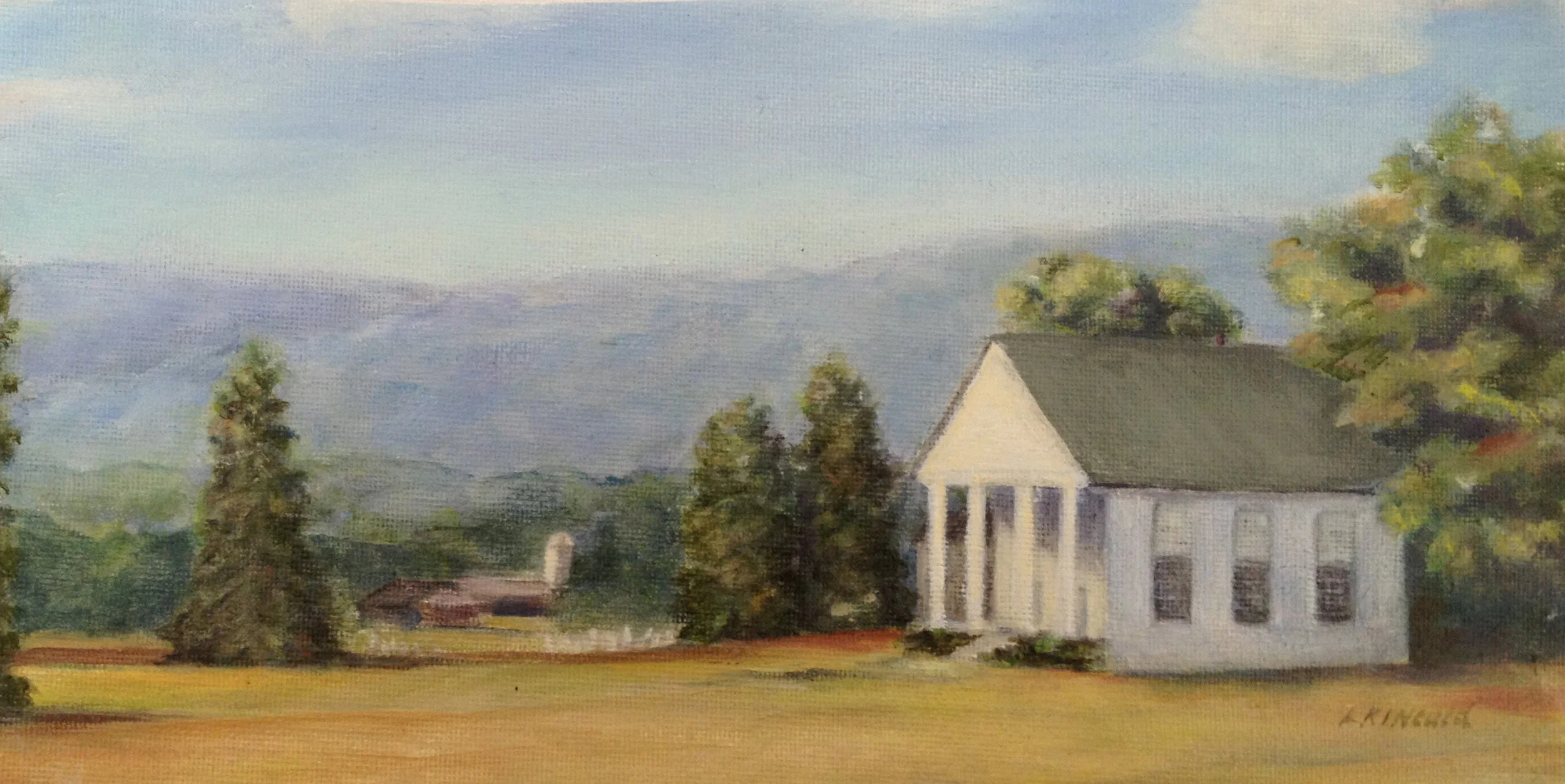 Ebenezer Church 2; oil on canvas; SOLD