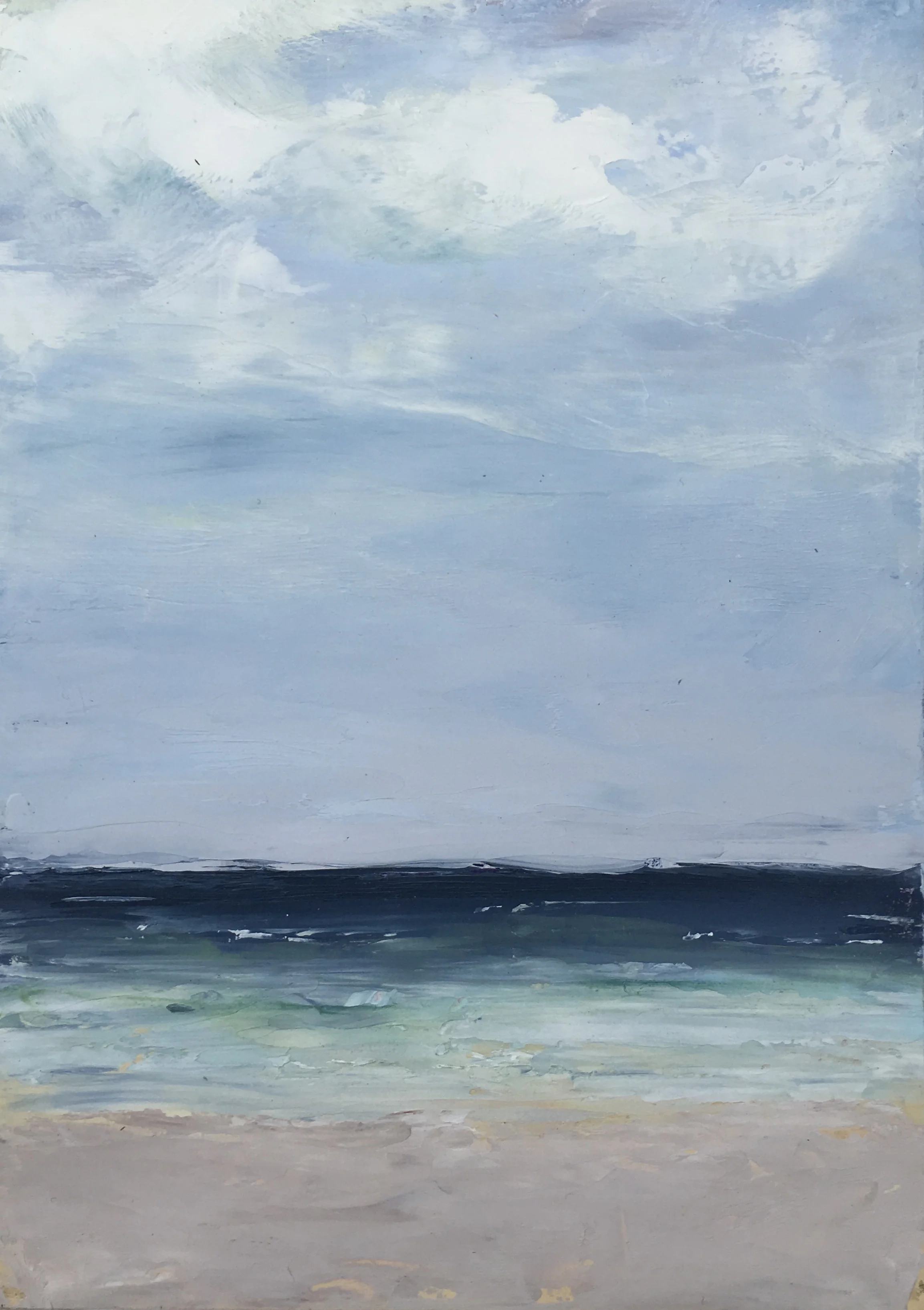 Seascape 8; oil on canvas; 5 x 7