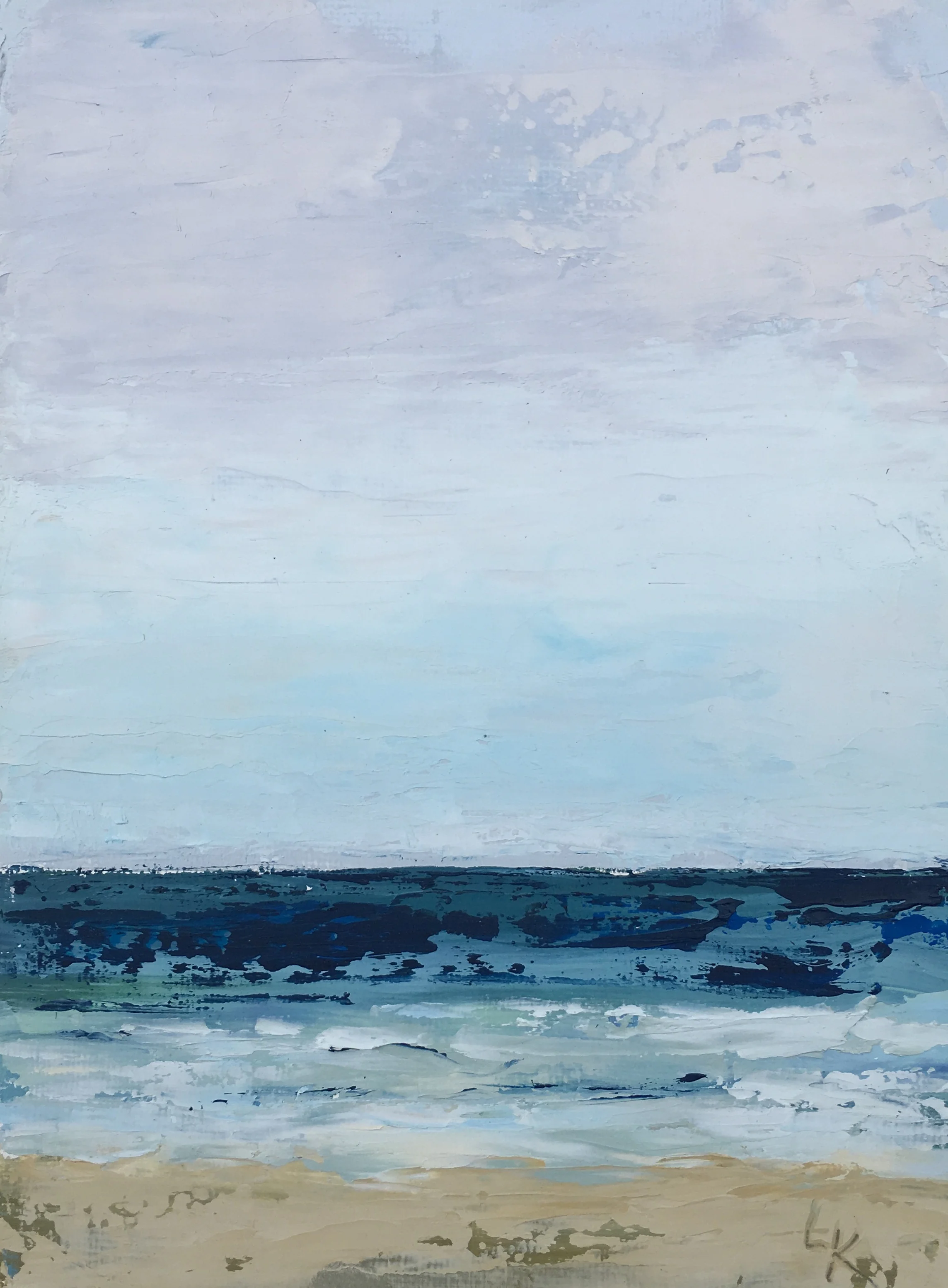 Seascape 11; oil on canvas; 5 x 7