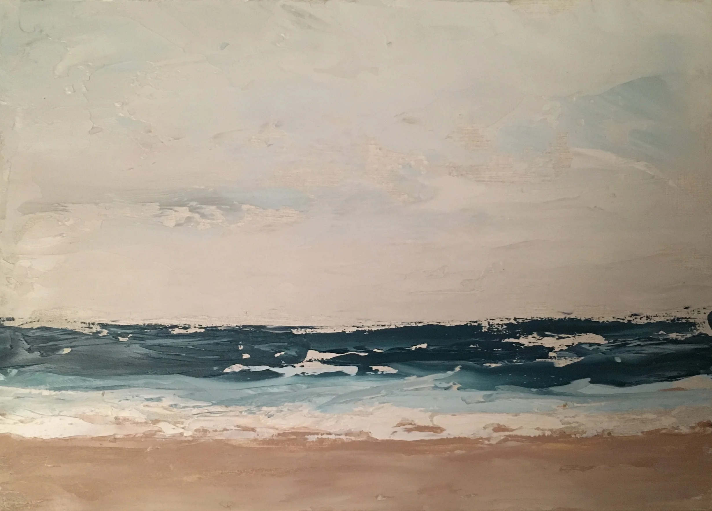 Seascape 5; oil on canvas; 5 x 7