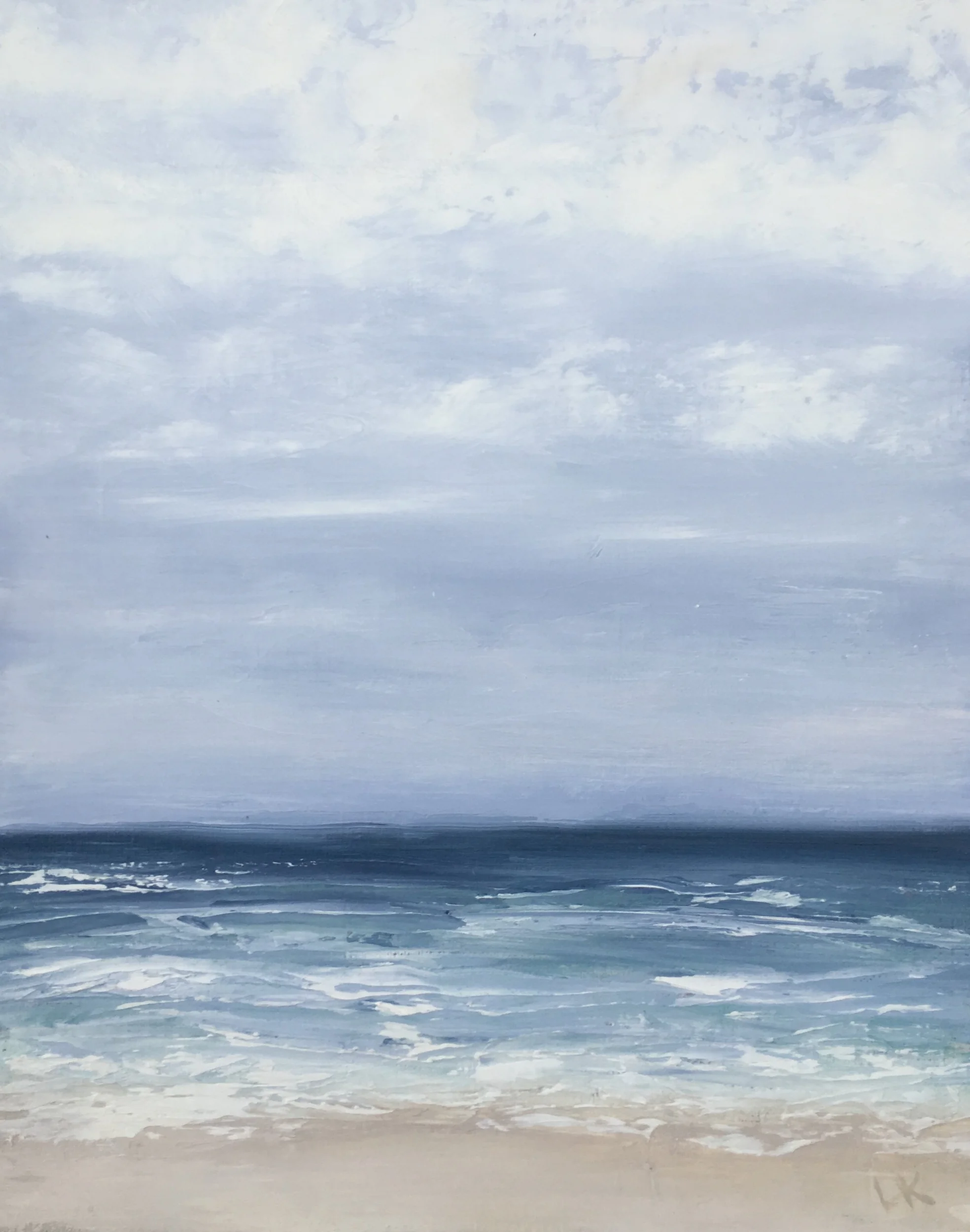 Seascape 7; oil on canvas; 12 x 6