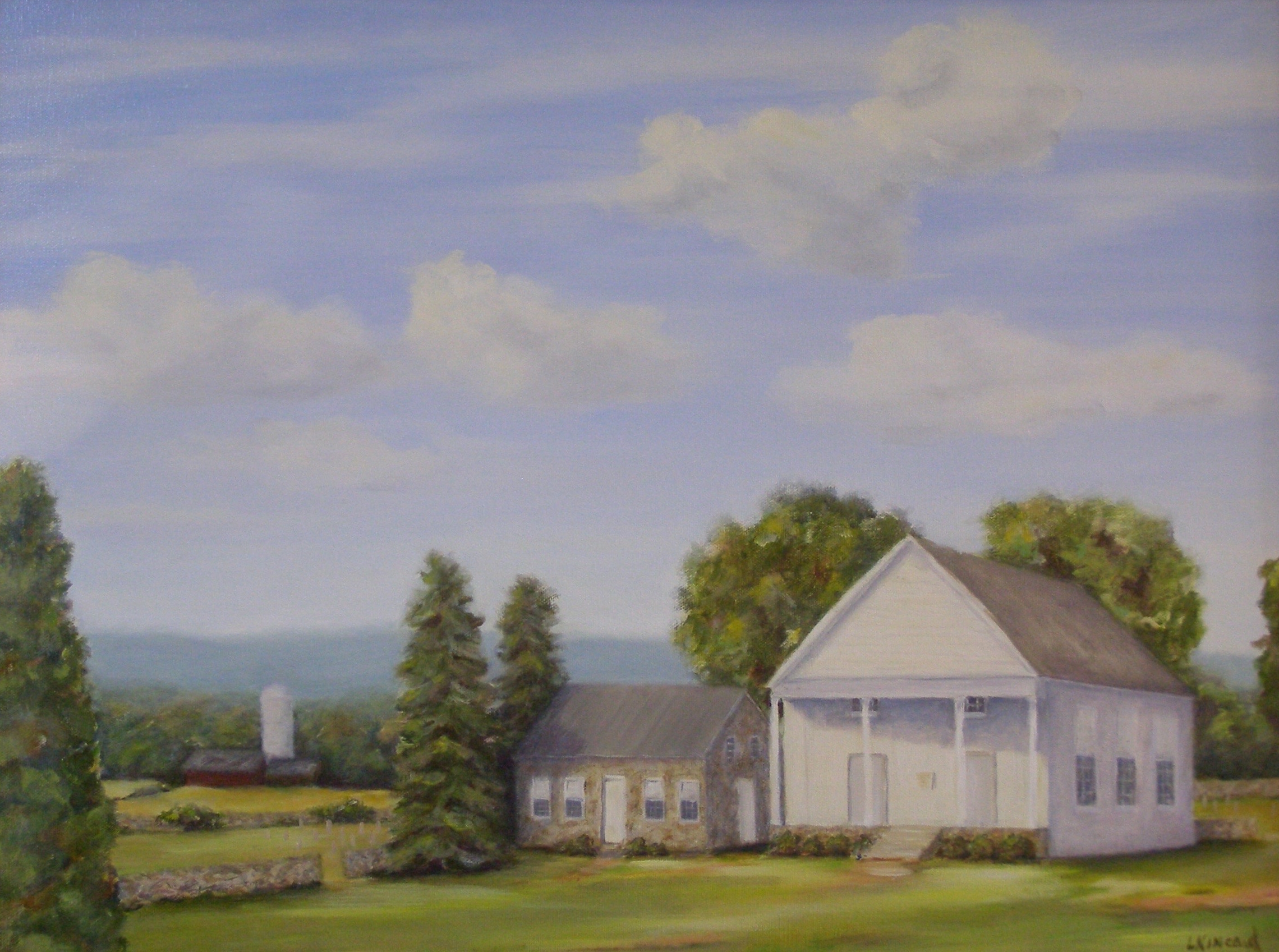 Ebenezer Church; oil on canvas; 18 x 24; NFS
