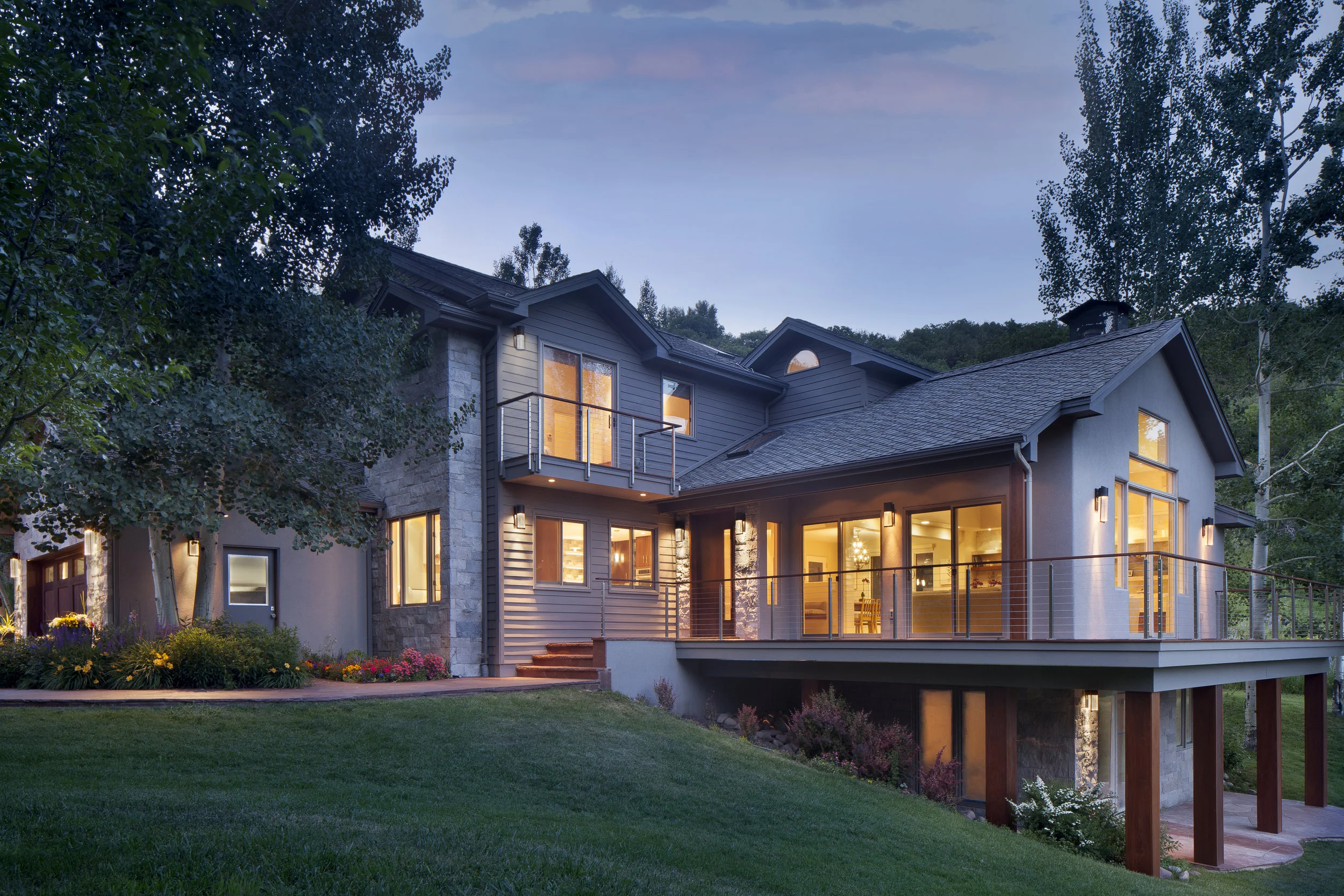 mountain modern exterior after