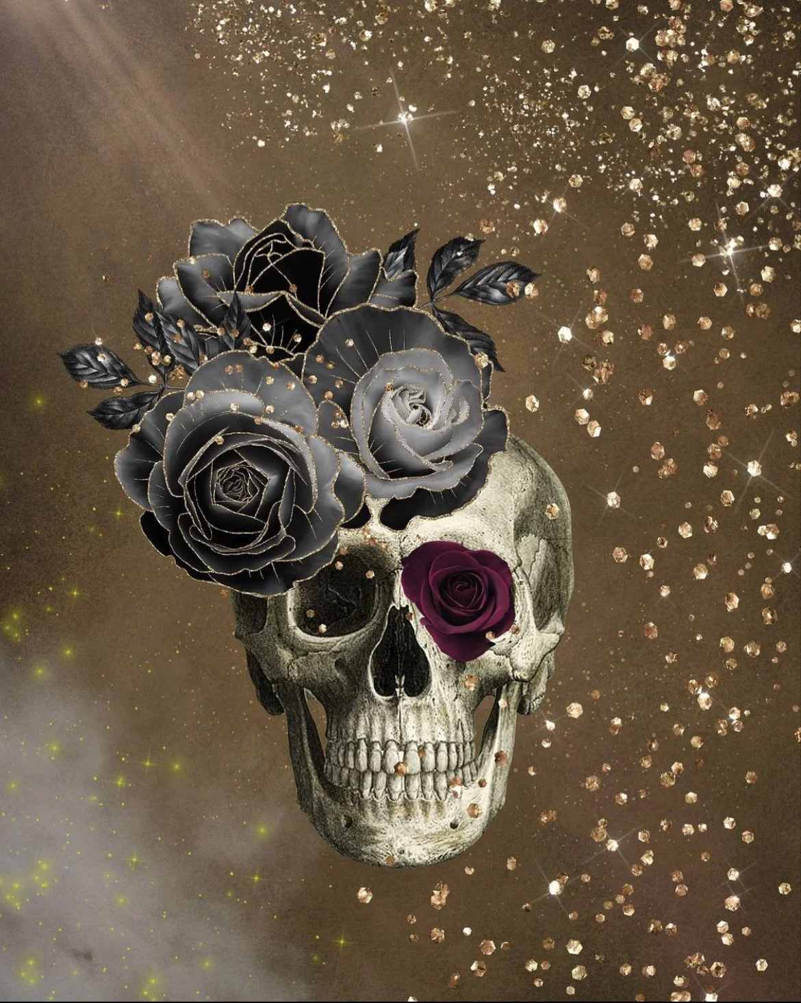 Glitter and Skull