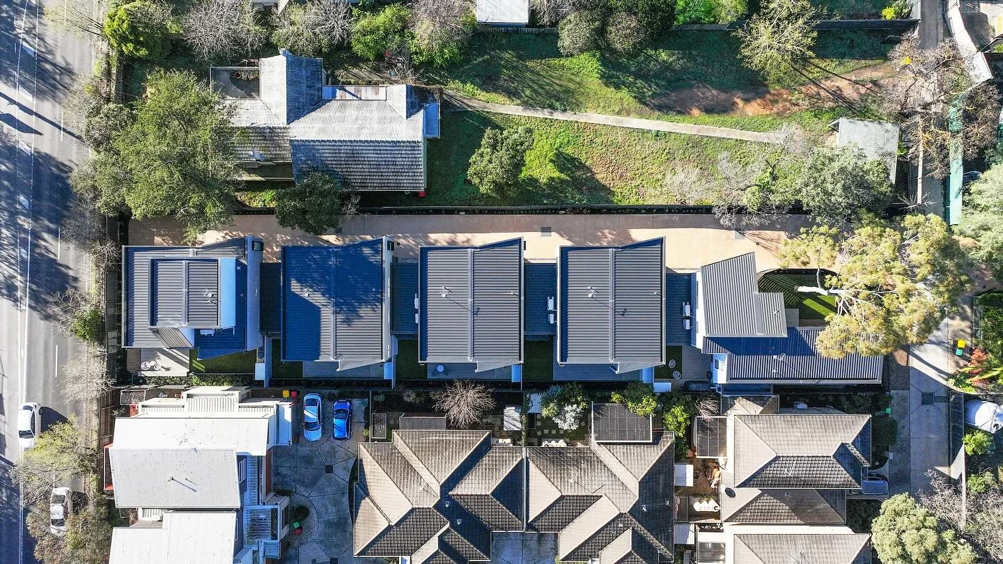 It&rsquo;s wonderful to see our townhouse project in Greensborough complete - tricky planning process #townhouses #buro #buroarchitecture #architecture #interiordesign