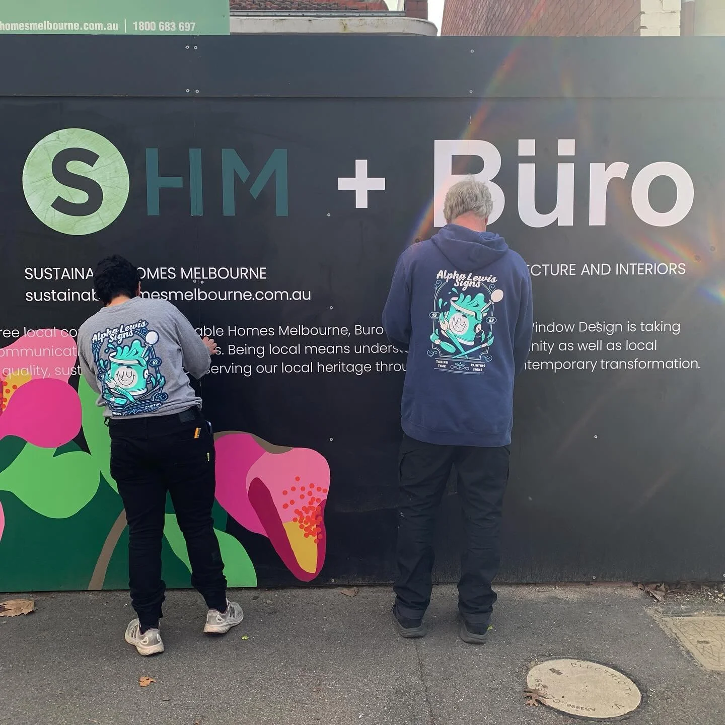 Big reveal of our new hoarding artwork next week, but in the meantime, we want to celebrate the heroes who are responsible @alphalewissigns @heynicemurals #buro #rathdownevillage #localpeople