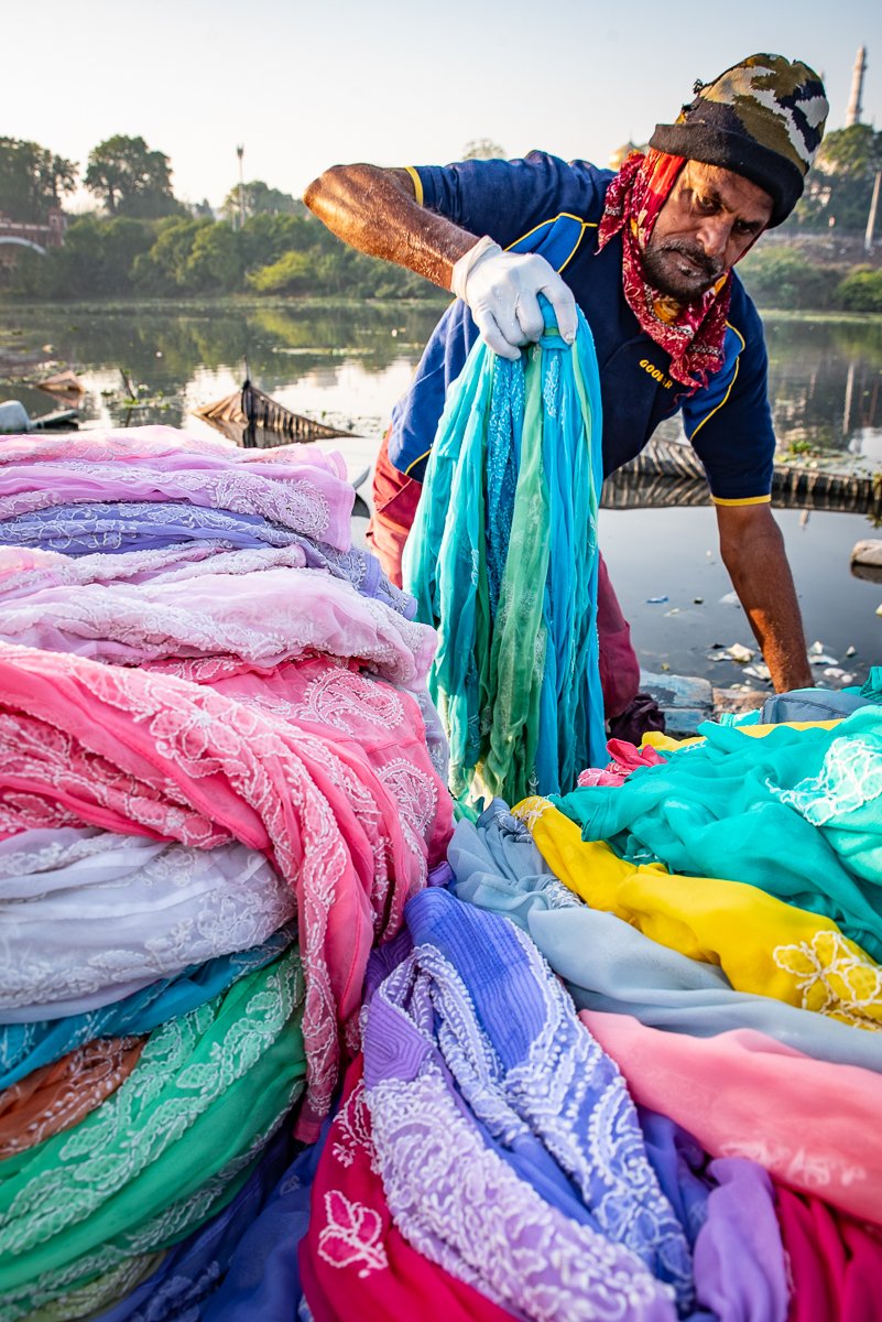   Laundry at River - Agra,   ©️ 2023 