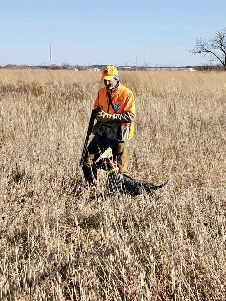 Perry Dlugie & Brair on First day of clean up hunt at Desplaines