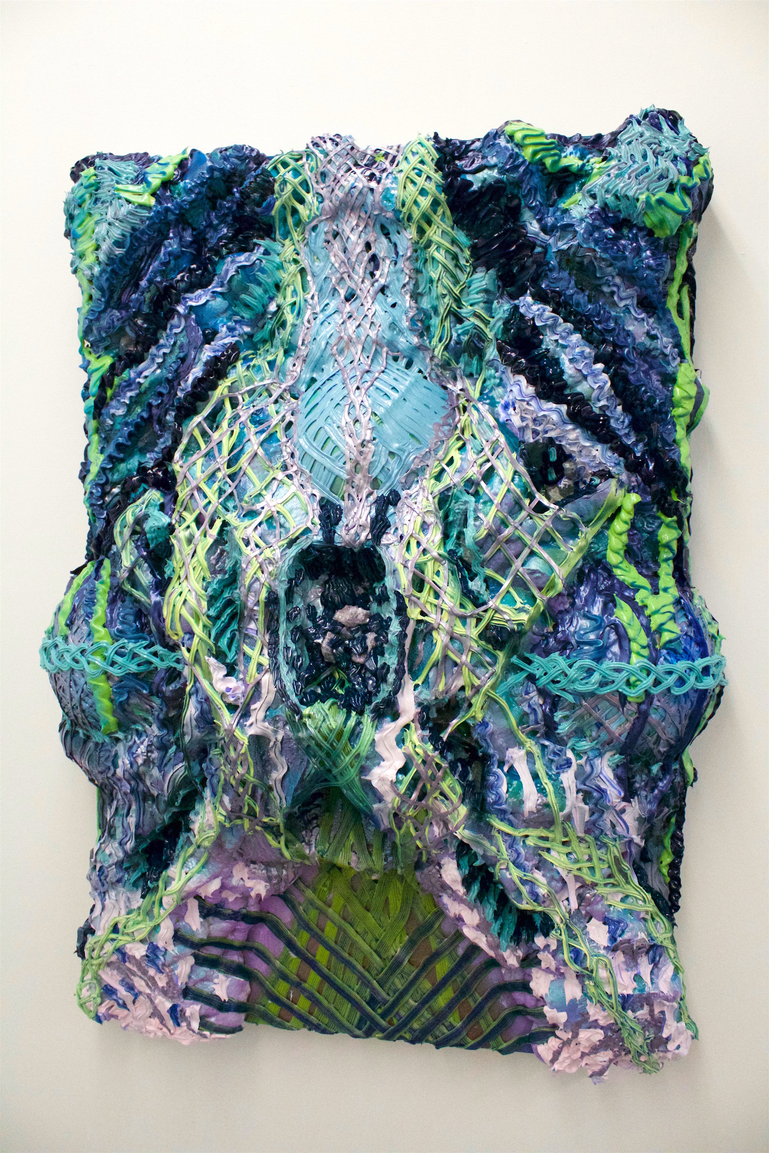 Control Is An Illusion acrylic, stone, foam on panel 36 x 28" 2016
