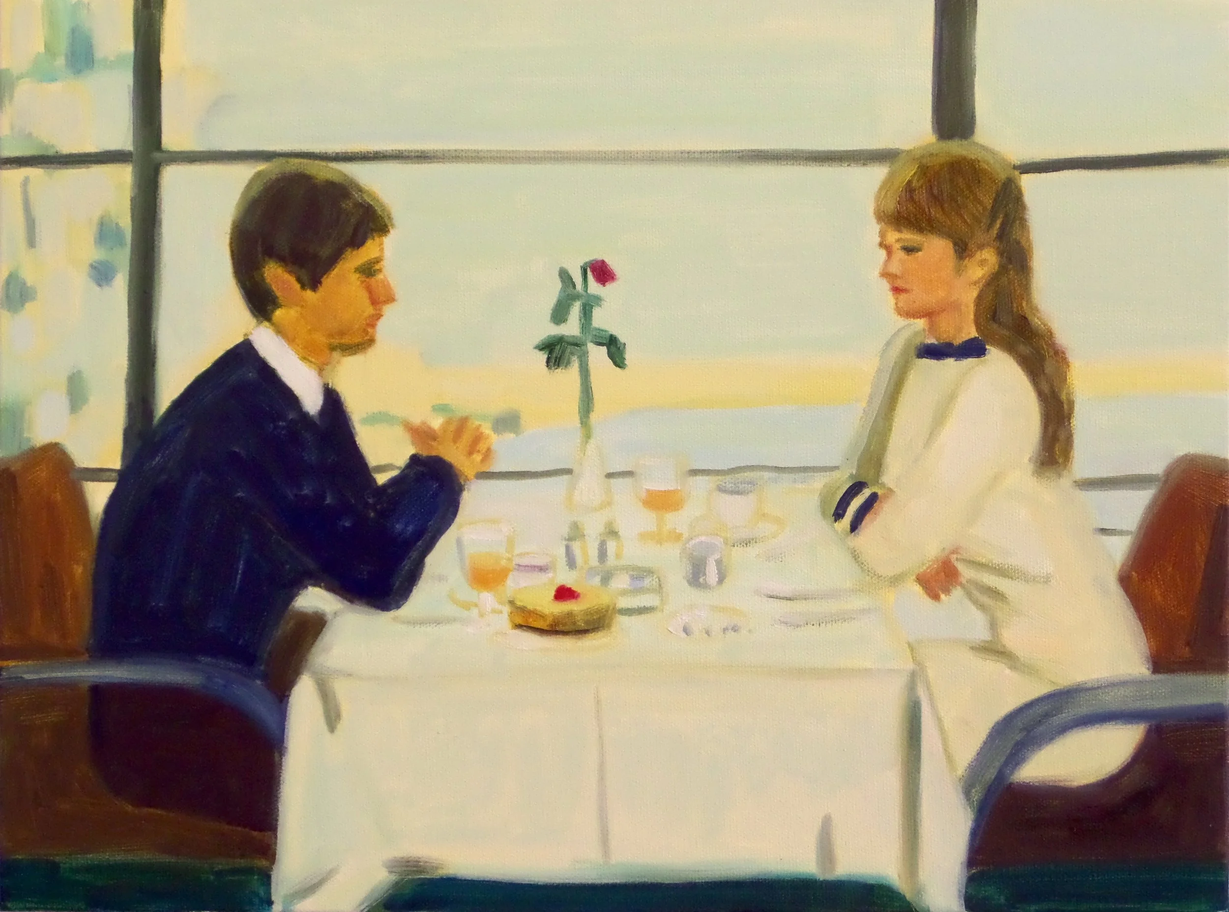 Brunch Meant Something Special oil on canvas 12 x 16" 2016