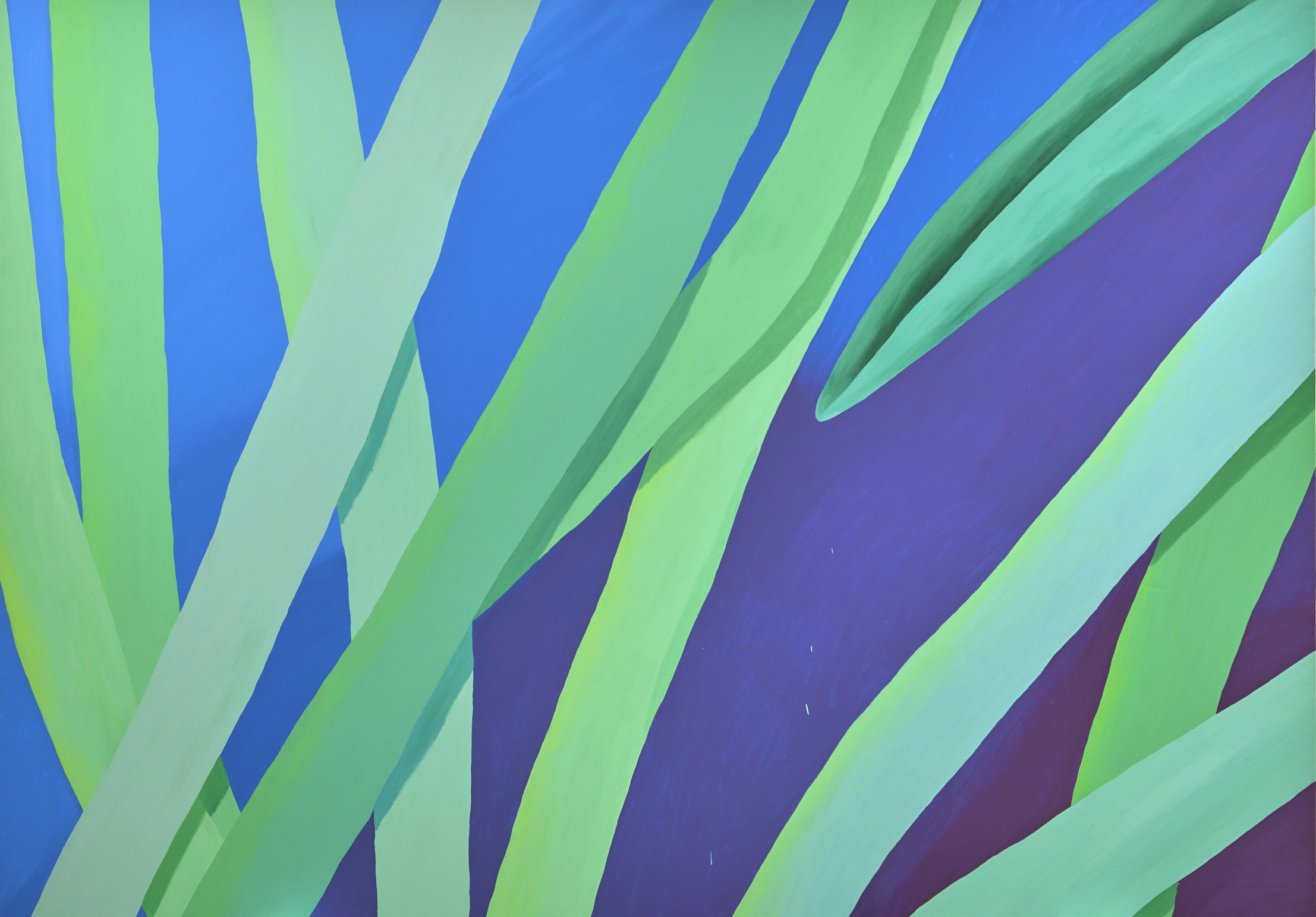 Grass #65 2017 acrylic on canvas 108 x 76 inches, photo by Tyler Kufs