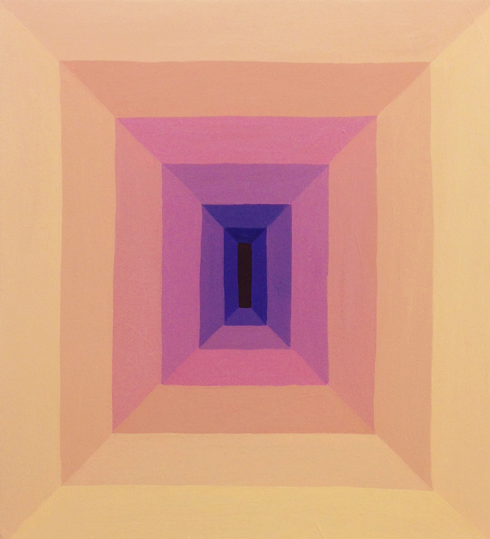 Hole #17 2017 acrylic on canvas 18 x 16 inches