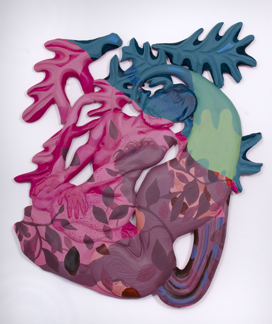 TBT foam, plaster, acrylic, fiberglass 28 x 24 x 1" 2017