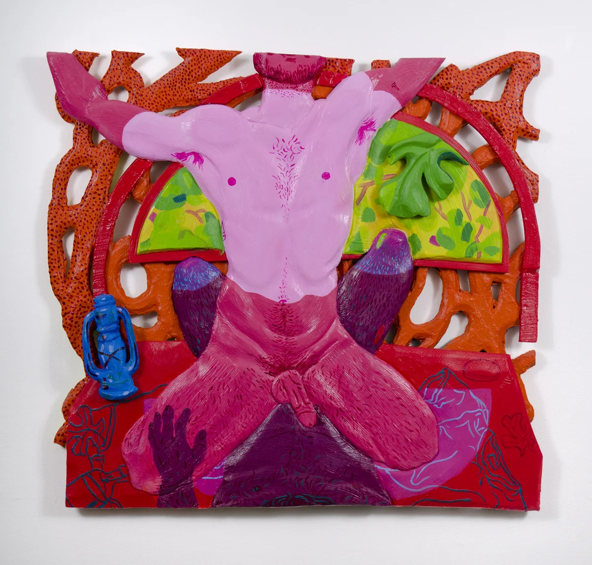 Town Tinker foam, plaster, acrylic, fiberglass, gel media 39 x 41 x 3" 2017