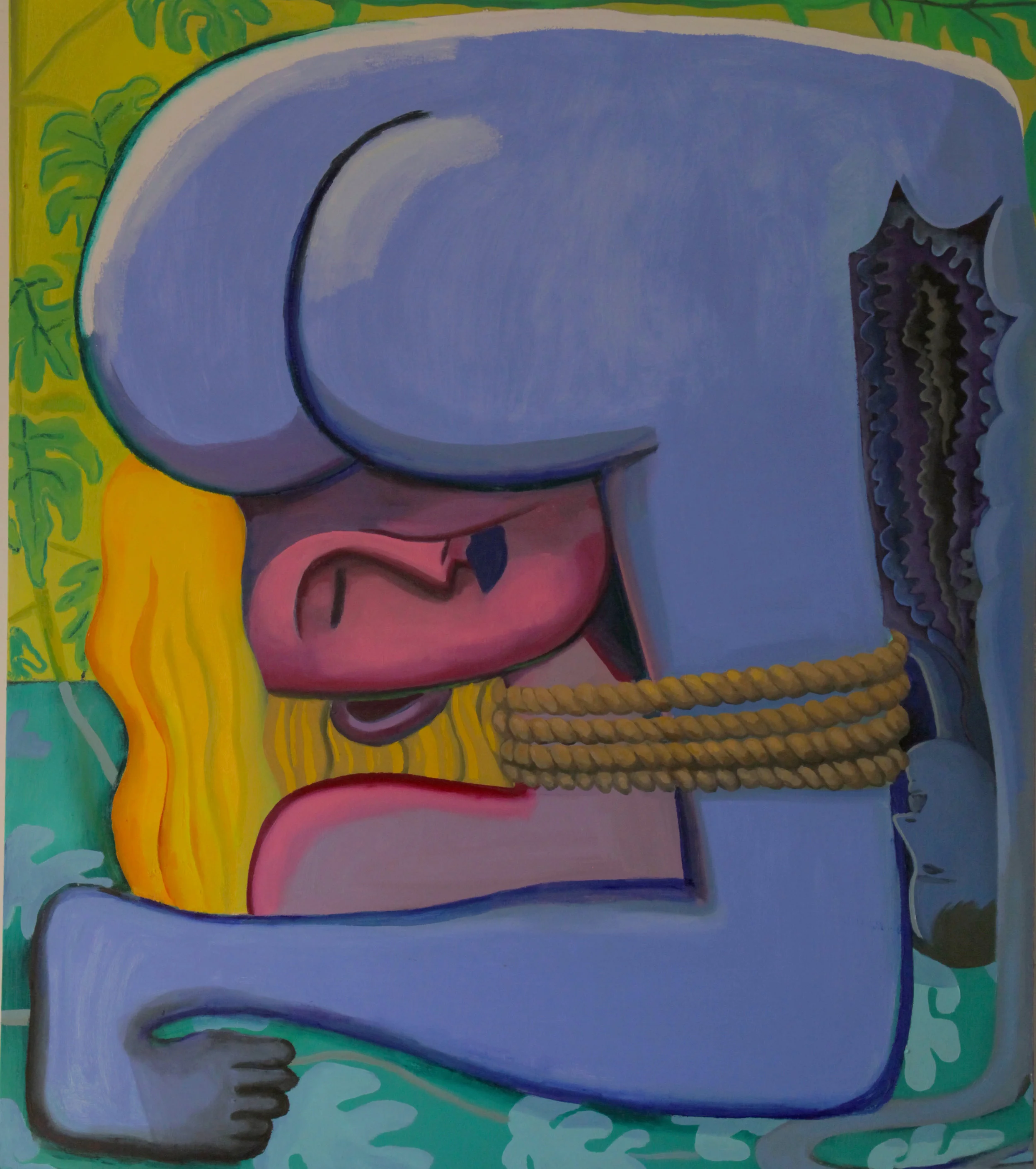 Tide with a Dead Man oil on canvas 52 x 60 inches 2017