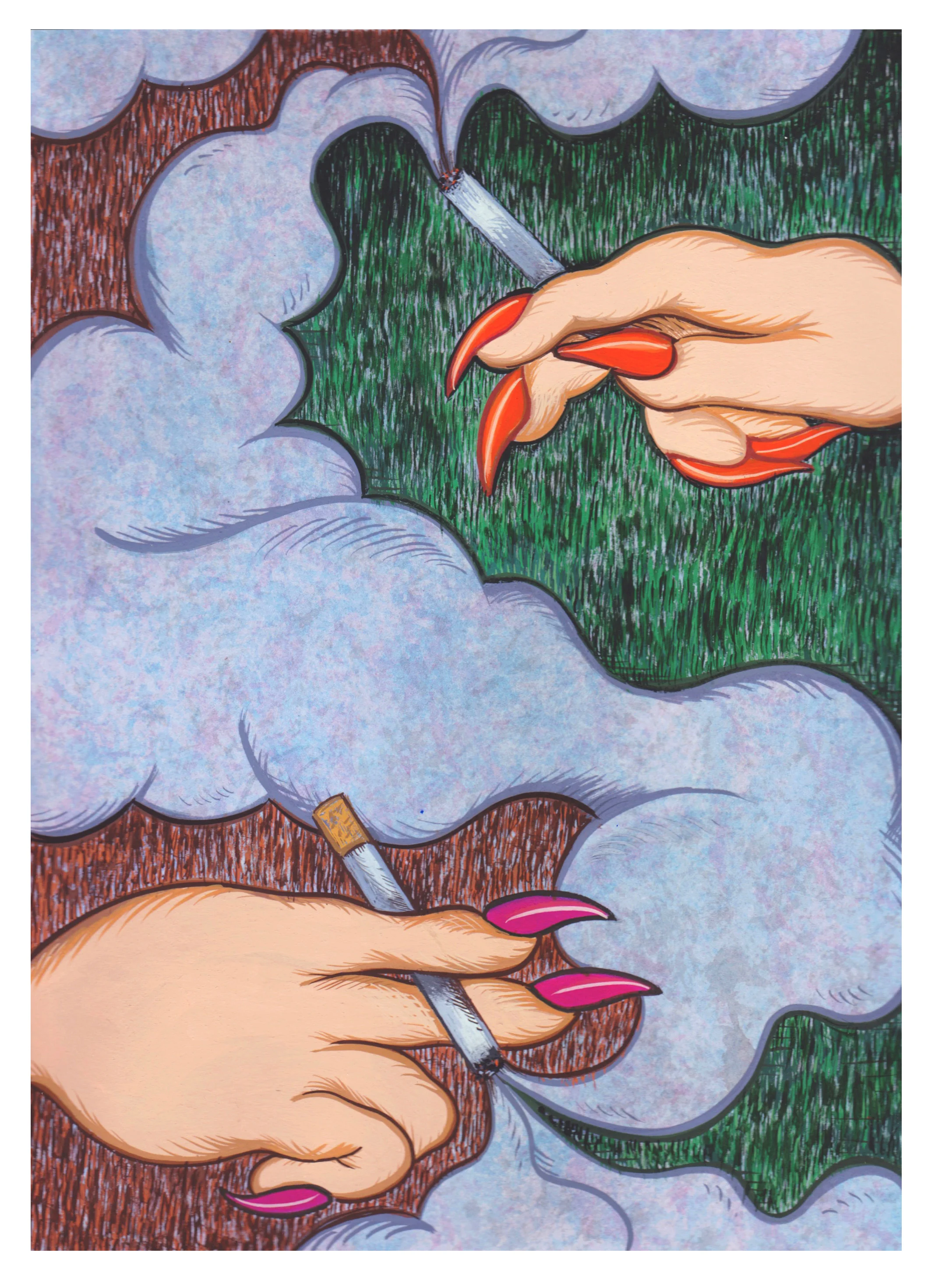 Yin Yang gouache on paper 12 x 9 inches 2015