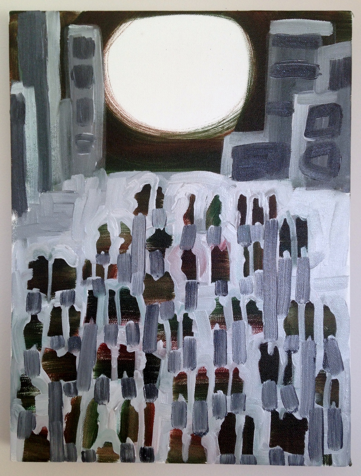 Easy commute 16 x 12 inches oil on canvas 2017