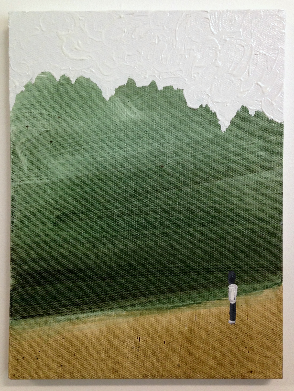 In awe of the Catskill Mountains oil on canvas 16 x 12 inch 2016