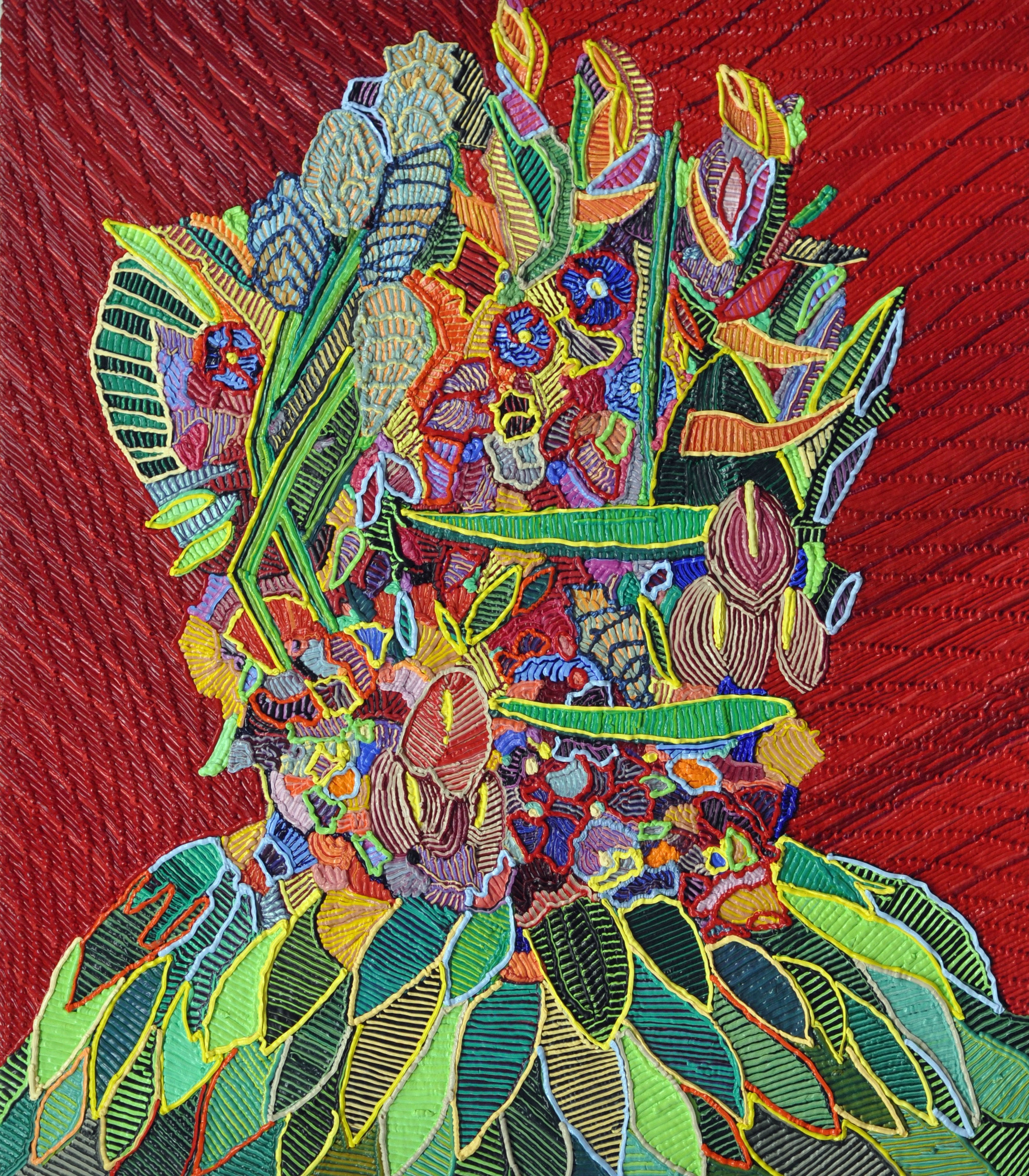 Flora Body oil on canvas 31 x 27" 2017