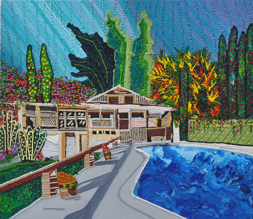 LA Curbed oil on canvas 27 x 31 inches 2017