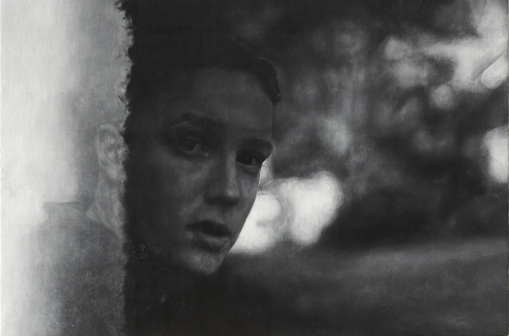 Self Portrait at 13 Oil on linen over wood panel 2016