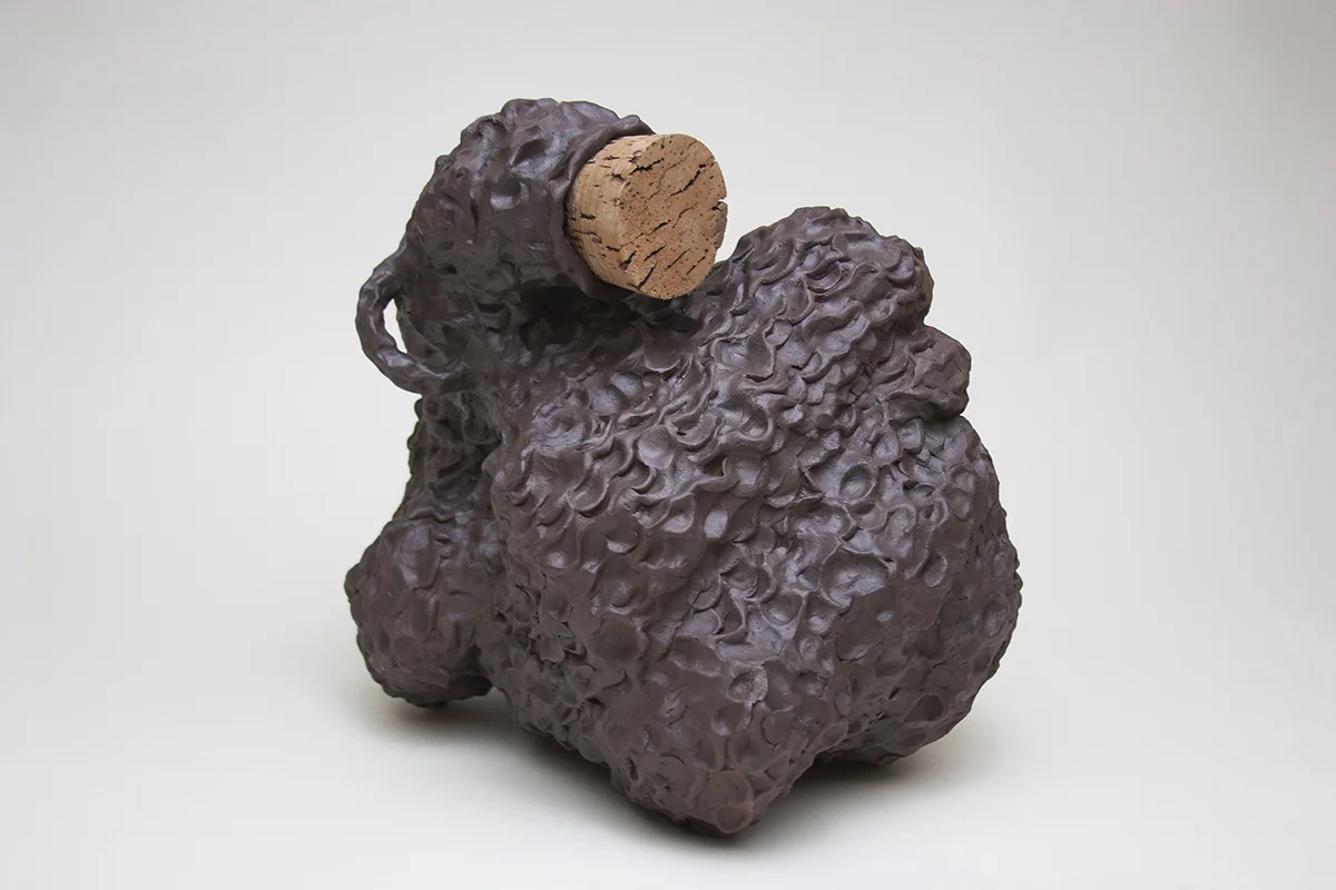 Hoodoo Jug Glazed ceramic, cork 13 x 10 x 13 inches 2015