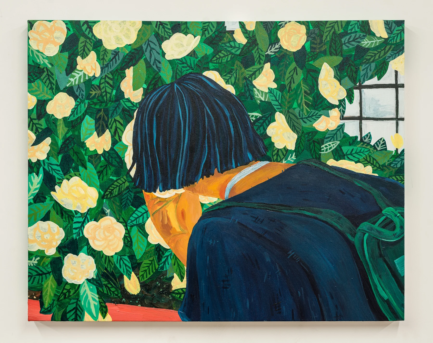 Ellen At The Conservatory Acrylic on canvas 26 x 28 inches 2017