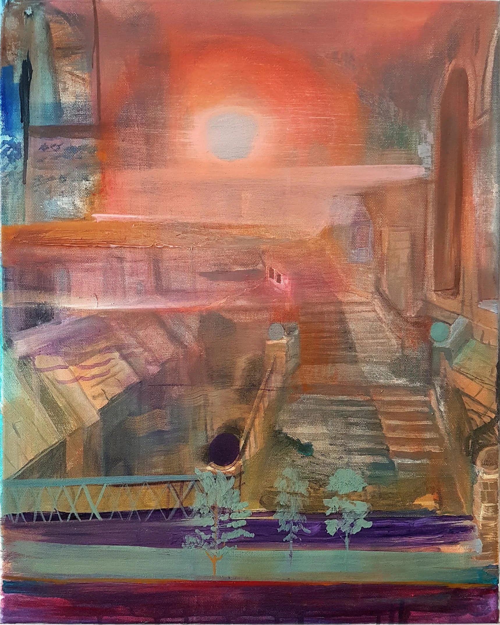 Octave Cats acrylic and oil on canvas, 50 x 40 cm 2017
