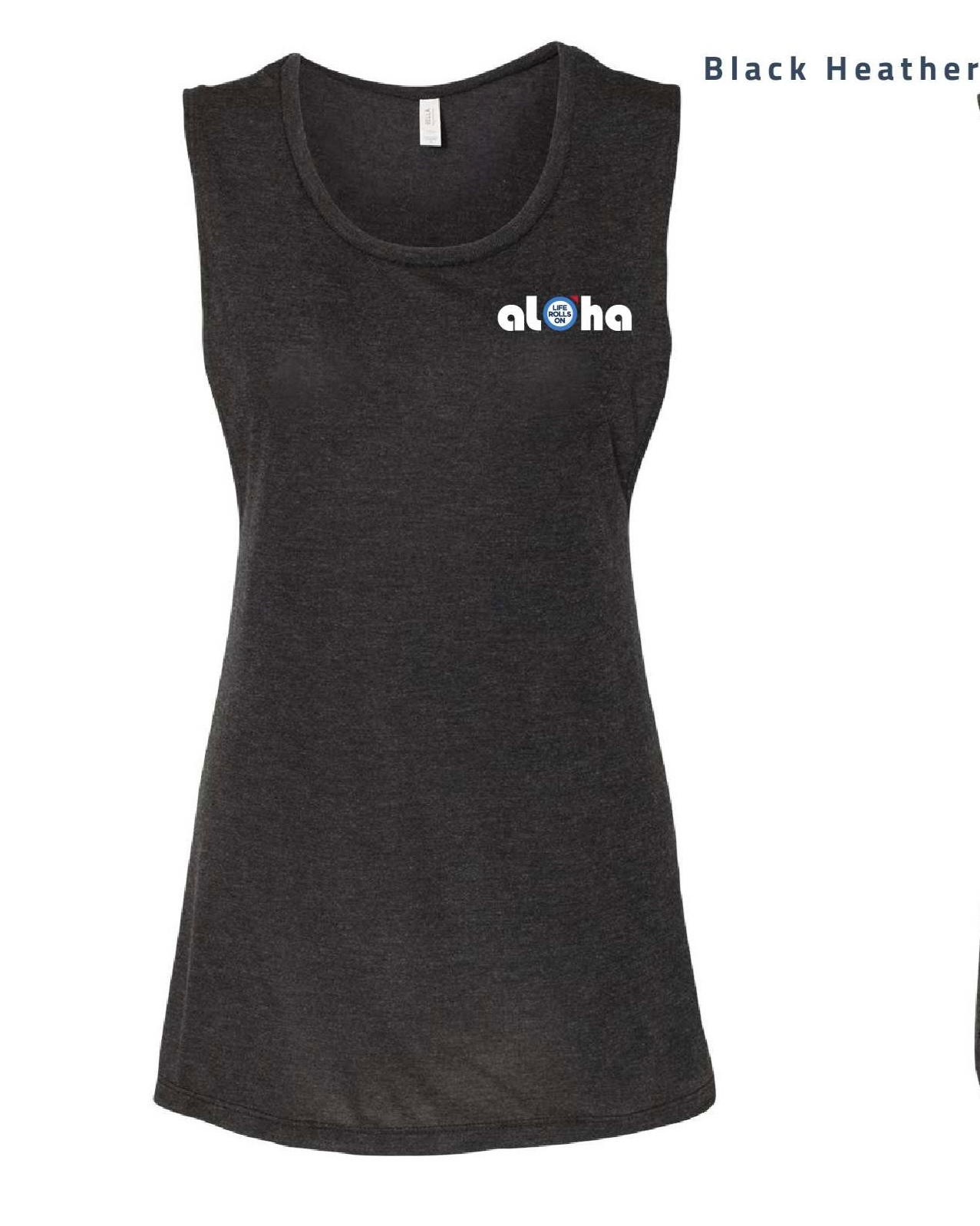 Black Heather ALOHA Tank Top