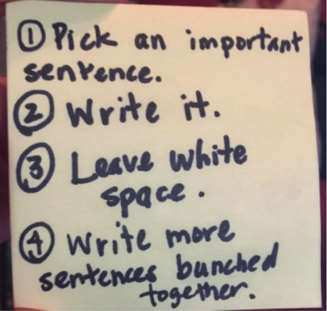 Writing strategy for Houndsley and Catina