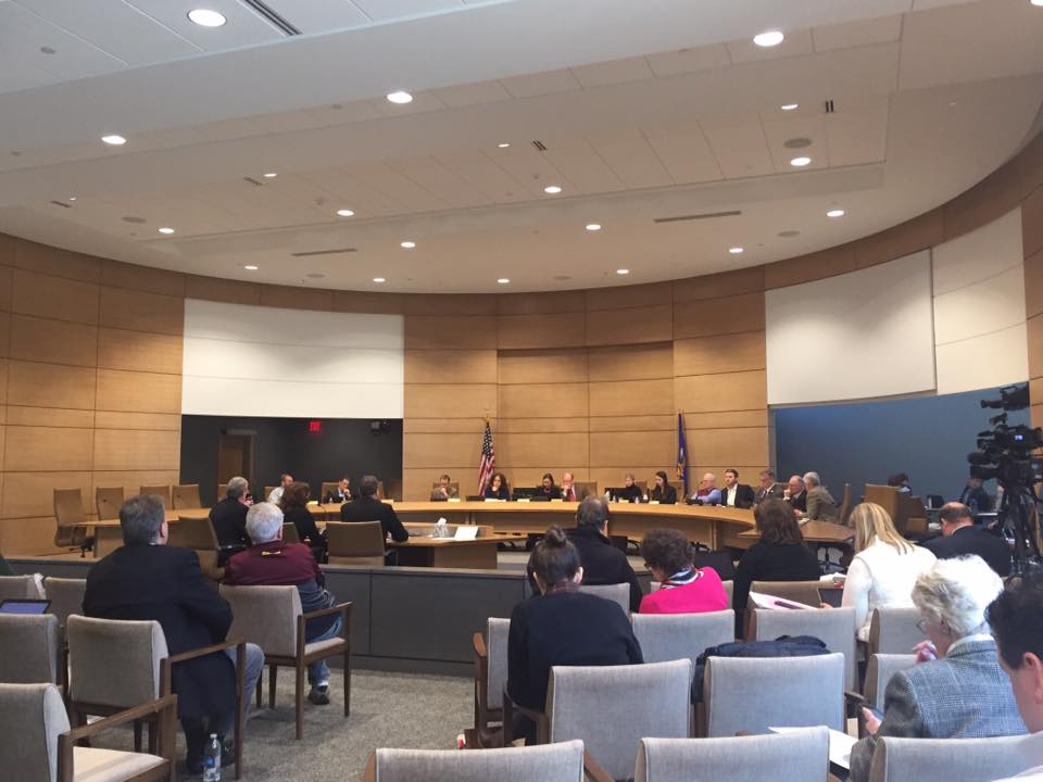  John Doberstein testifying on behalf of Duluth for Clean water at the MN Senate Judiciary and Public Safety Committee. We're saying NO to the cynical effort to remove the ability of downstream communities to request a contested case hearing on minin