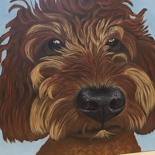 Miss Ginger&rsquo;s painting is done!!💗Puppies in the spring 2020!!