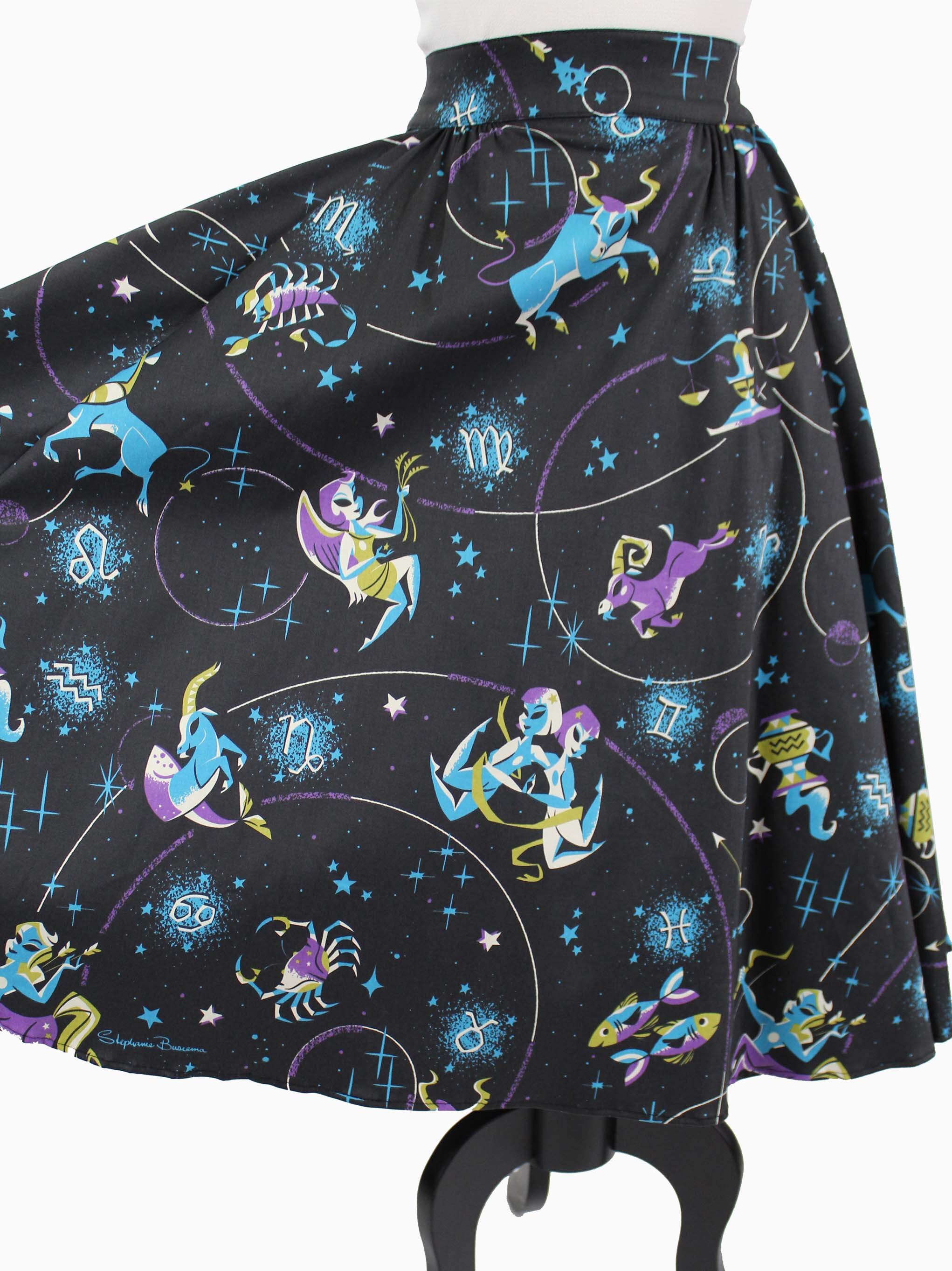 Stargazer Box Pleat Skirt — Kitschy Witch Designs