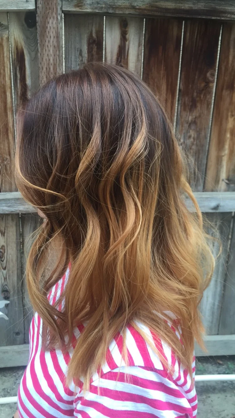 Dark Blonde Balayage Ombre