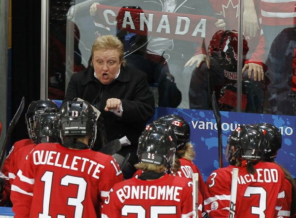 Coach Melody Davidson of the 2010 Canadian Gold Medal Hockey Team