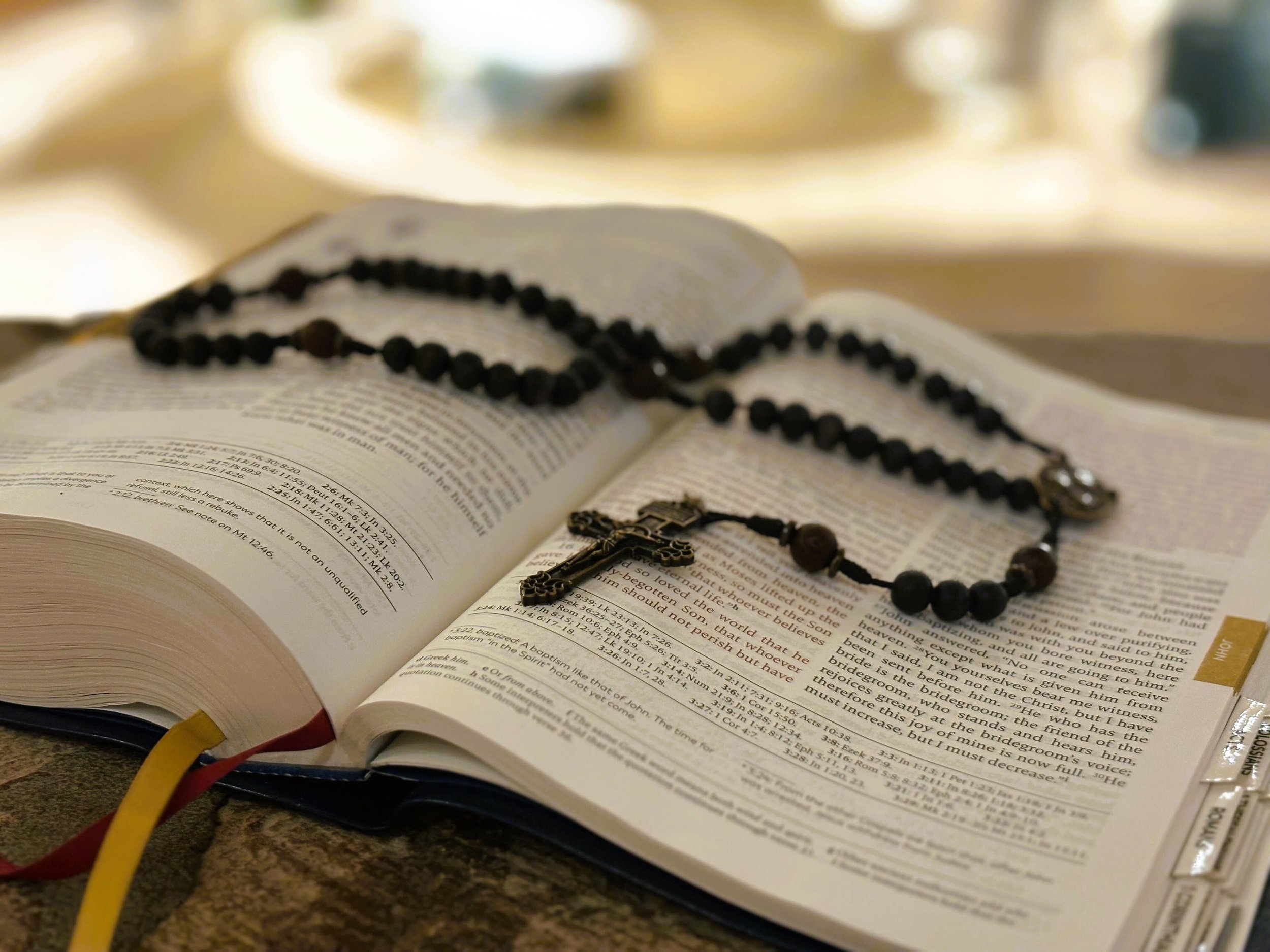Men Praying Rosaries
