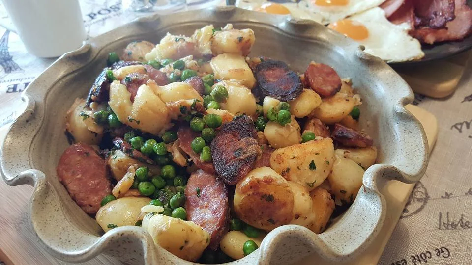 Chirizo Potatoes & Peas