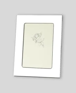 5x7 Nickel Plate FrameHigh quality nickel plated photo frame. Plain design has a large border for engraving. Nickelplate stays shiny and doesn’t tarnish. Overall size is 7″ x 9″.Price of $41.00 does not include engraving.