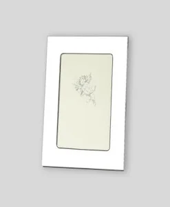 4×6 Nickel Plate FrameHigh quality nickel plated photo frame. Plain design has a large border for engraving. Nickelplate stays shiny and doesn’t tarnish. Overall size is 5½” x 7½”. Price of $34.00 does not include engraving.