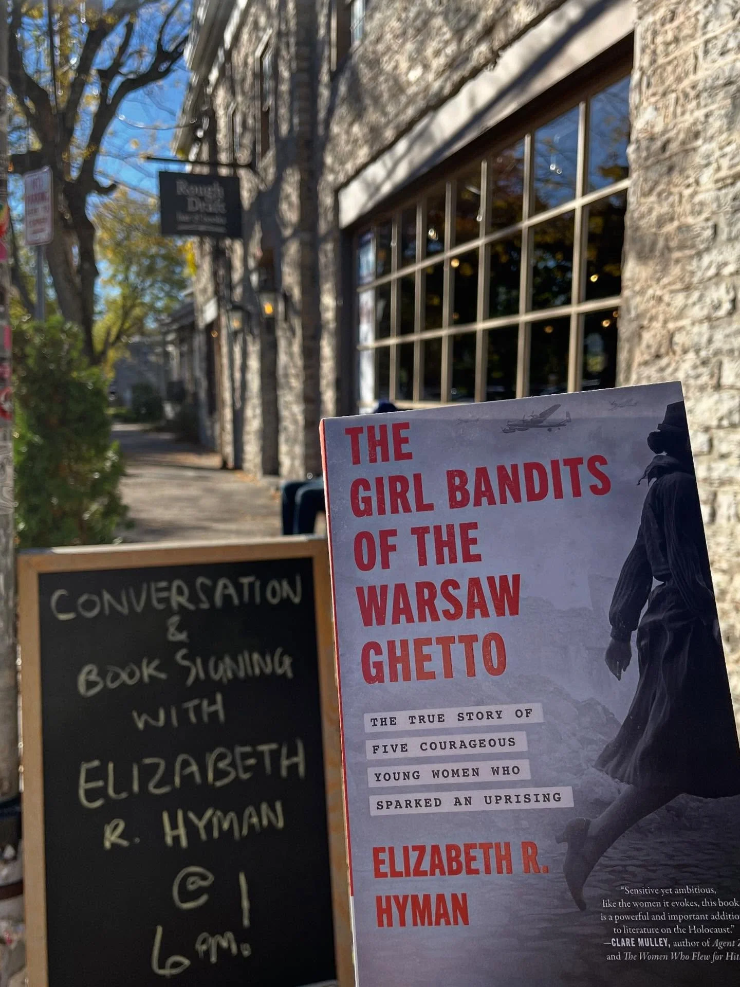 Tonight at 6 pm: Historical tips for fighting Nazis. ๐ Join us for a conversation with author and Holocaust historian Elizabeth R. Hyman, whose new book adds a new dimension to the story of the Warsaw Ghetto uprising during World War II. Hyman shine