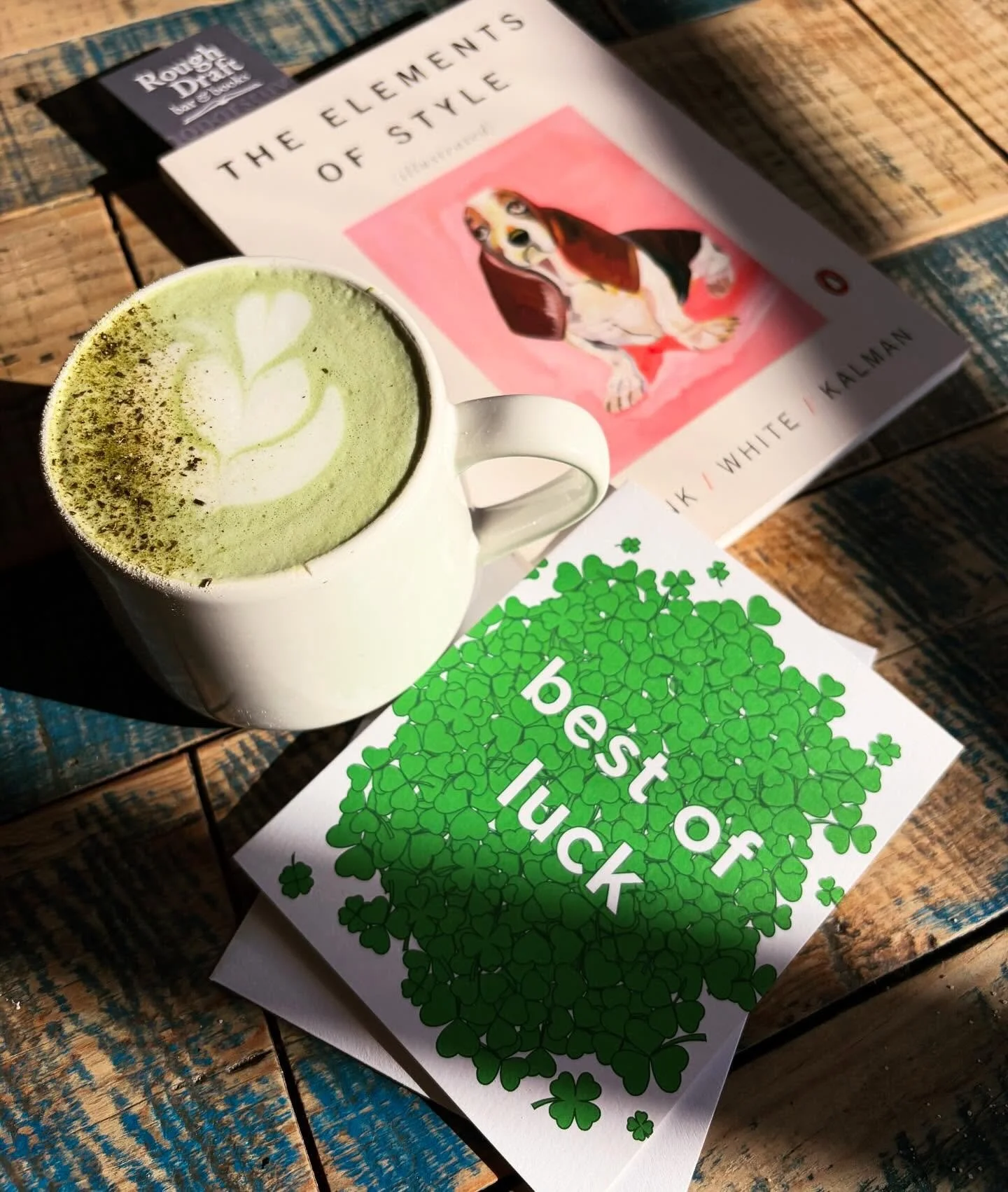 Plenty of GREEN today ☘️ 🌈 

Celebrate early with this month&rsquo;s featured tea latte:

The Ele-Mints of Style 🍃 

Matcha from our partners at @rishitea, real vanilla bean, fresh mint, and the milk of your choice.  A grownup Shamrock Shake, if yo