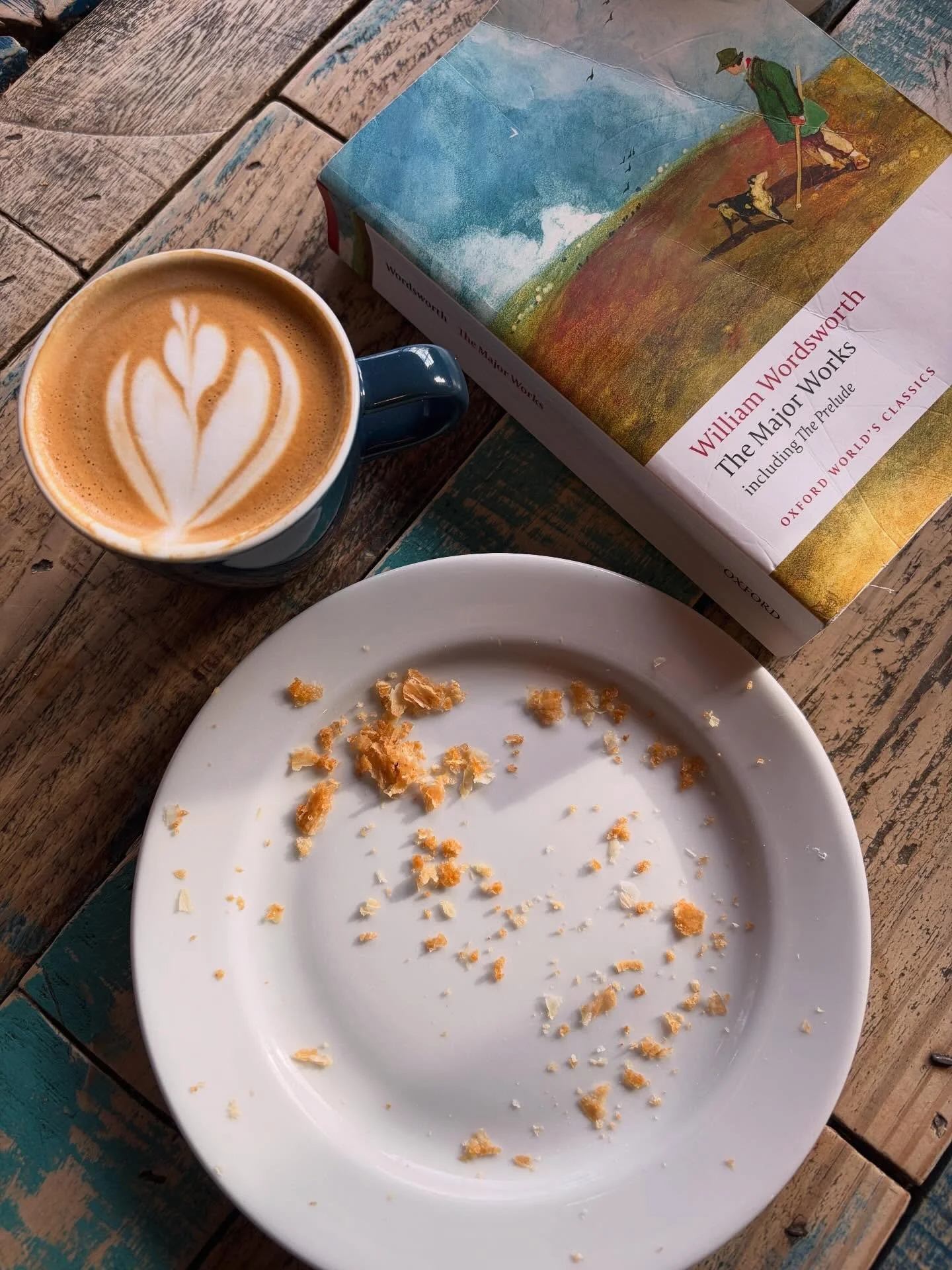 Tried to set up a photo, was too slow 😊 

Come in for your own perfect combo.

Open 8-8.

*Missing maple palmier by @kingstonbread.
*Perfect cortado by Lu.

#ReadSipRepeat #kingstonny