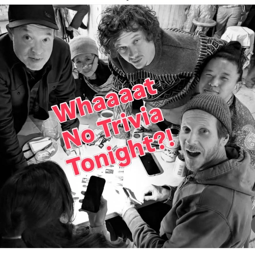 No trivia tonight! Your boy @triviamaster_maxwell is away this week, so please enjoy this lovely evening doing something else. We&rsquo;re open til 8 for books and brews (BYO Quiz Questions) 🤓, or head on over to @unicornkingston for a fun discussio