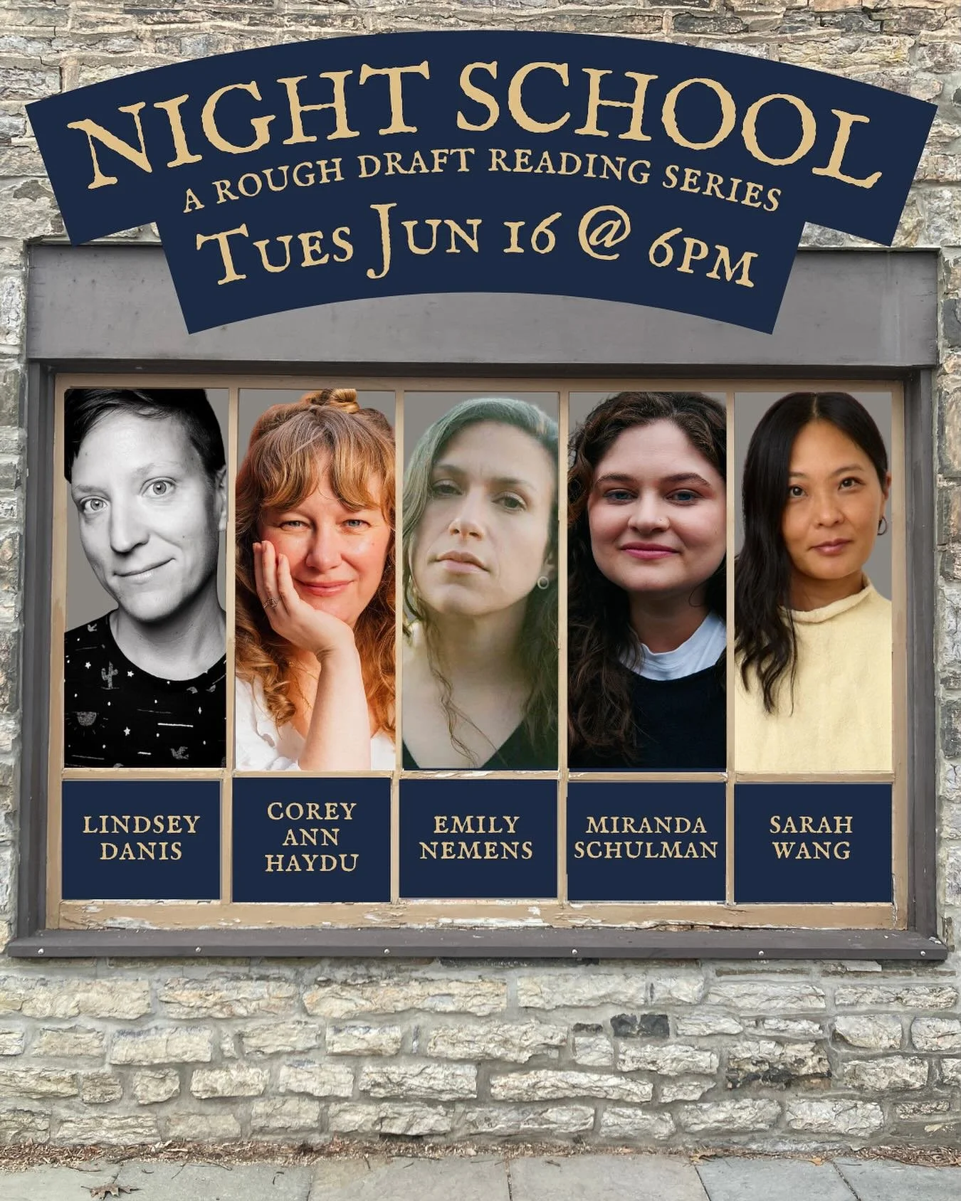 May's installment might've been the hottest night of the year so far... but it's time to properly welcome summer with a pre-solstice post-graduation installment of Night School, our monthly reading series! Join Lindsey Danis, Corey Haydu, Emily Nemen